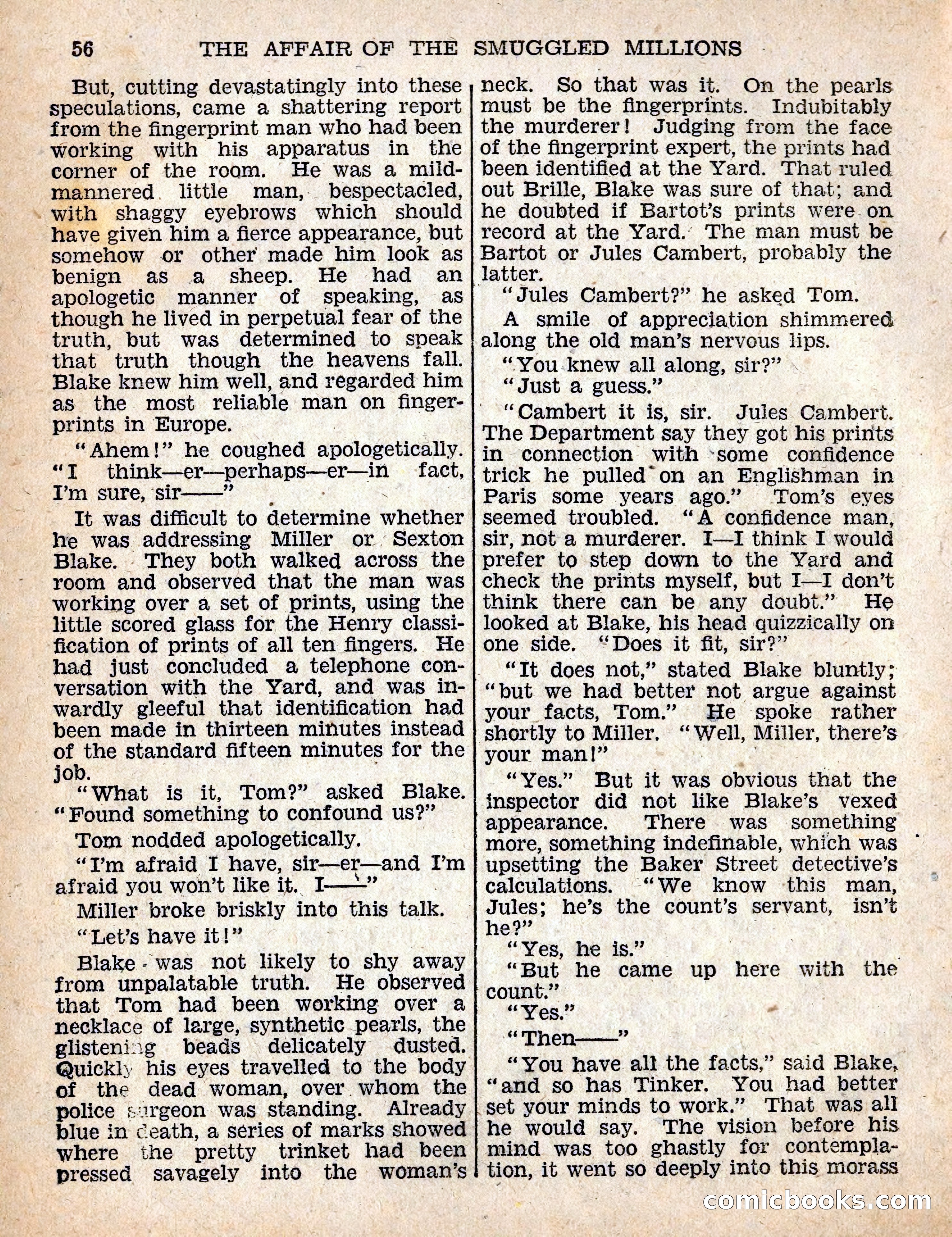 The Sexton Blake Library #54: The Affair of the Smuggled Millions — page 58 of 100