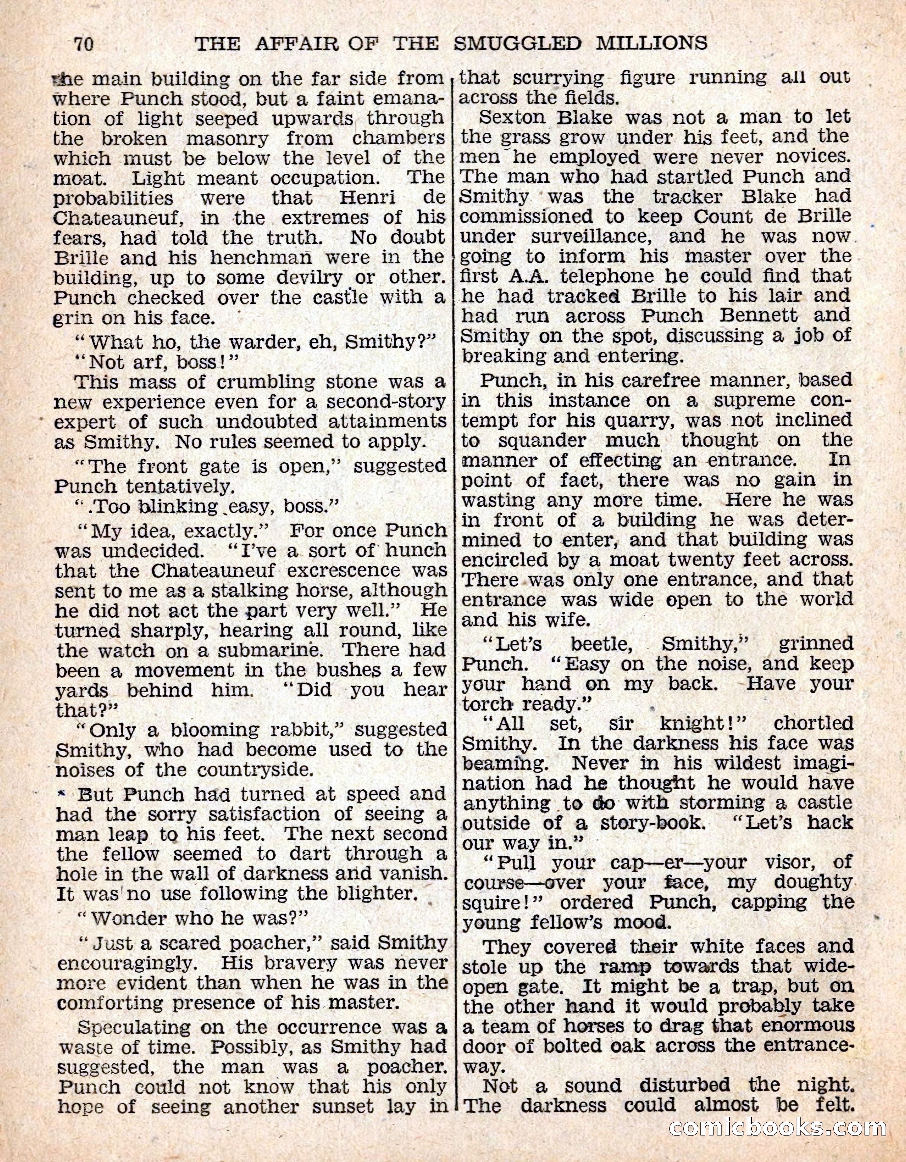 The Sexton Blake Library #54: The Affair of the Smuggled Millions — page 72 of 100