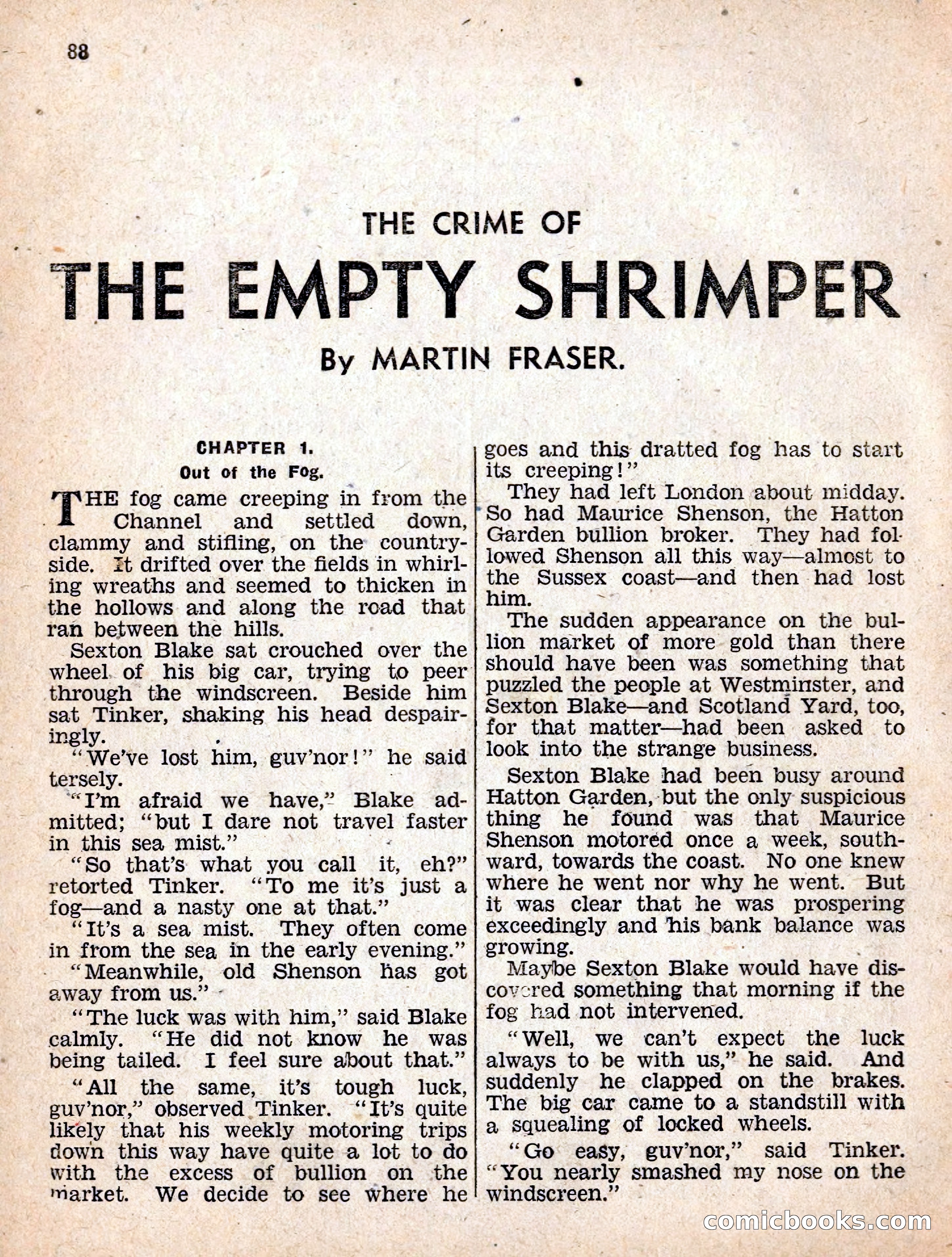 The Sexton Blake Library #54: The Affair of the Smuggled Millions — page 90 of 100
