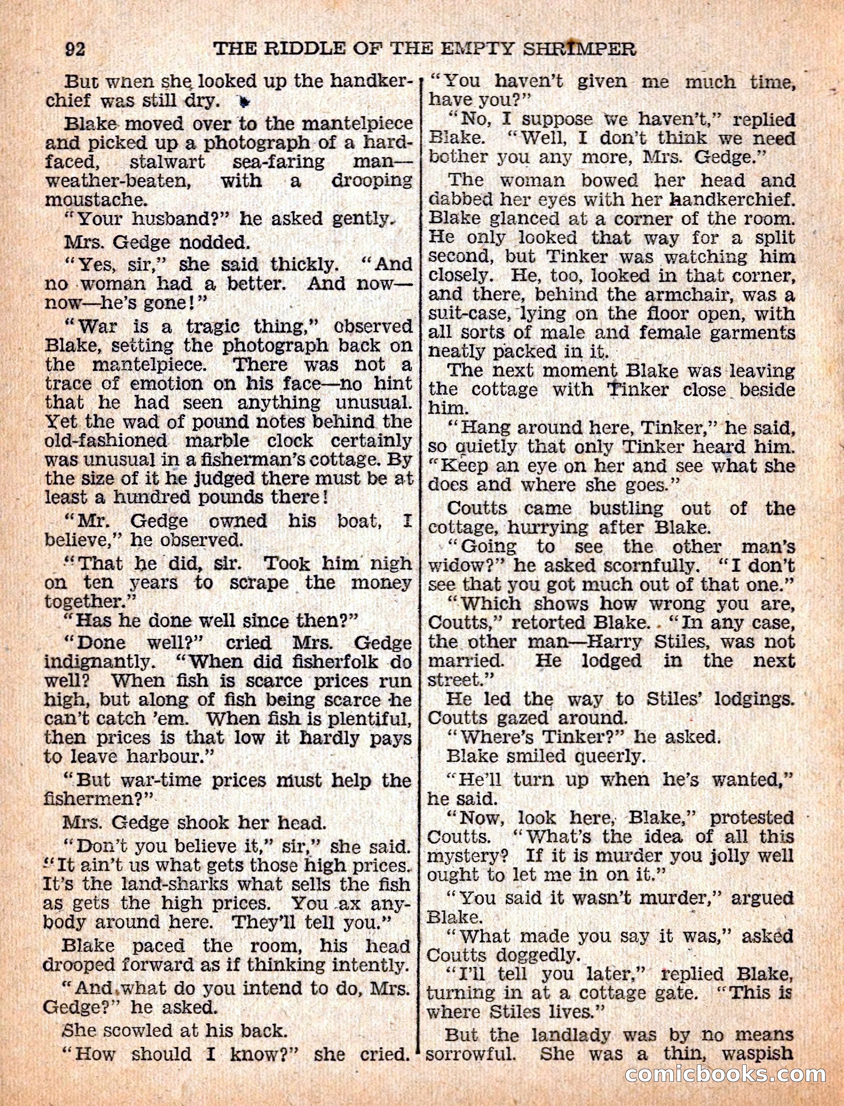 The Sexton Blake Library #54: The Affair of the Smuggled Millions — page 94 of 100