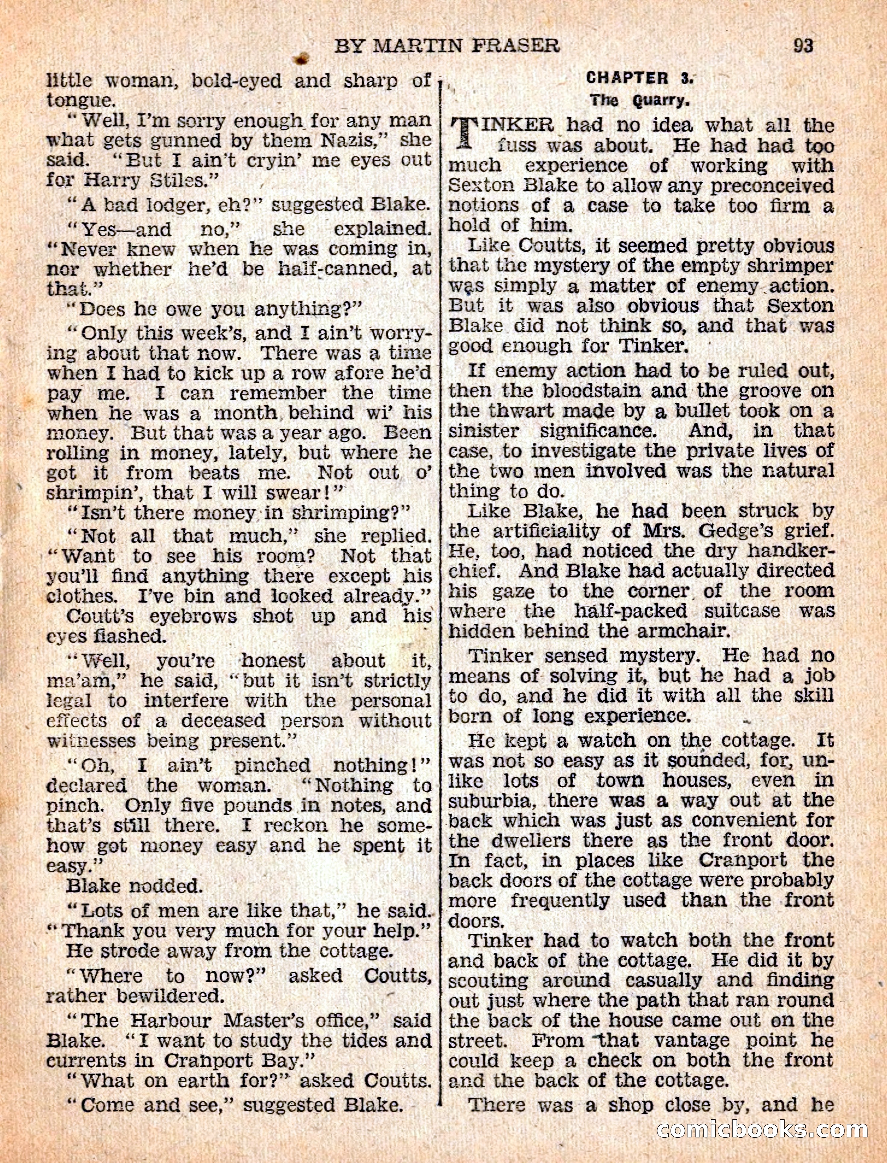 The Sexton Blake Library #54: The Affair of the Smuggled Millions — page 95 of 100