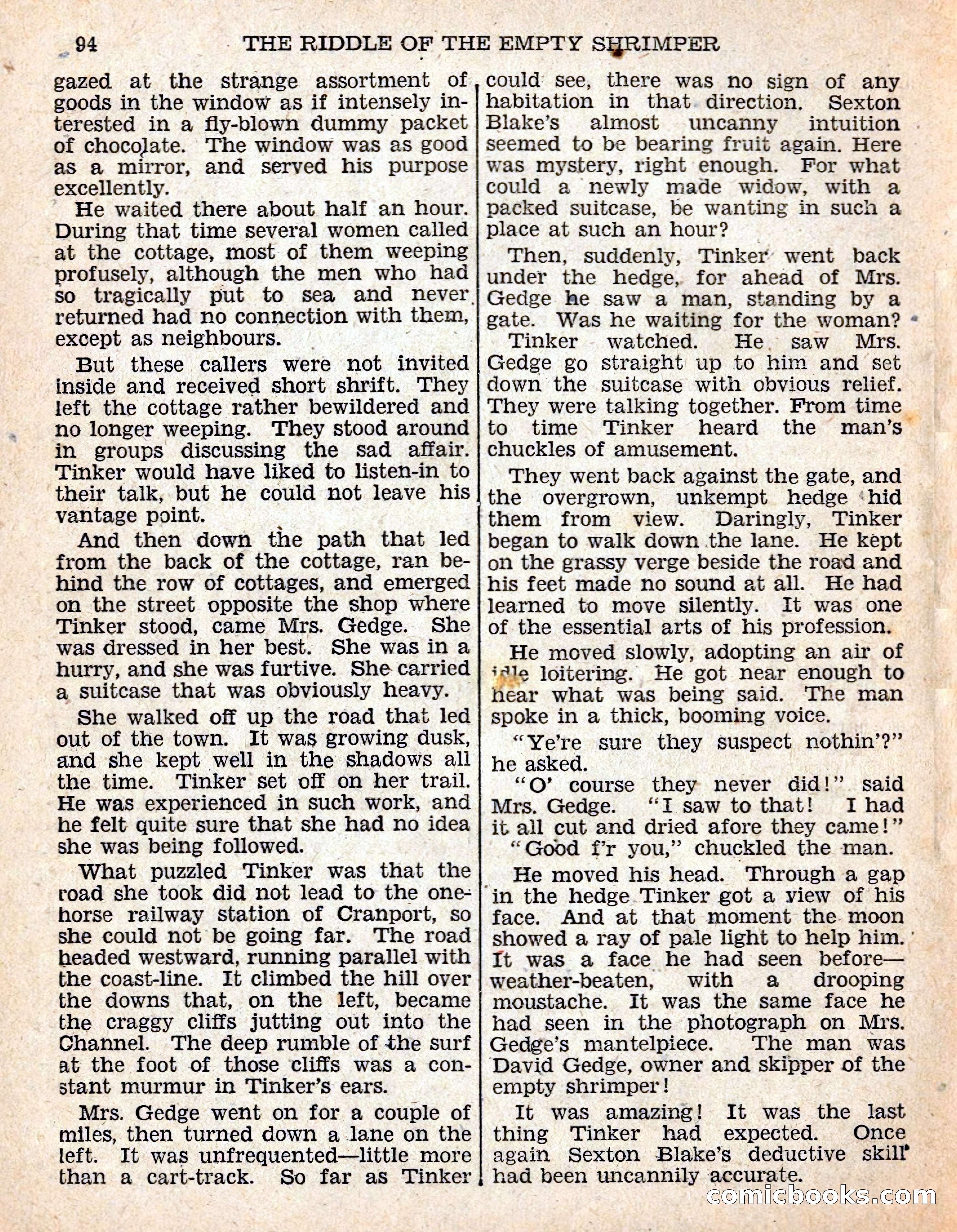 The Sexton Blake Library #54: The Affair of the Smuggled Millions — page 96 of 100