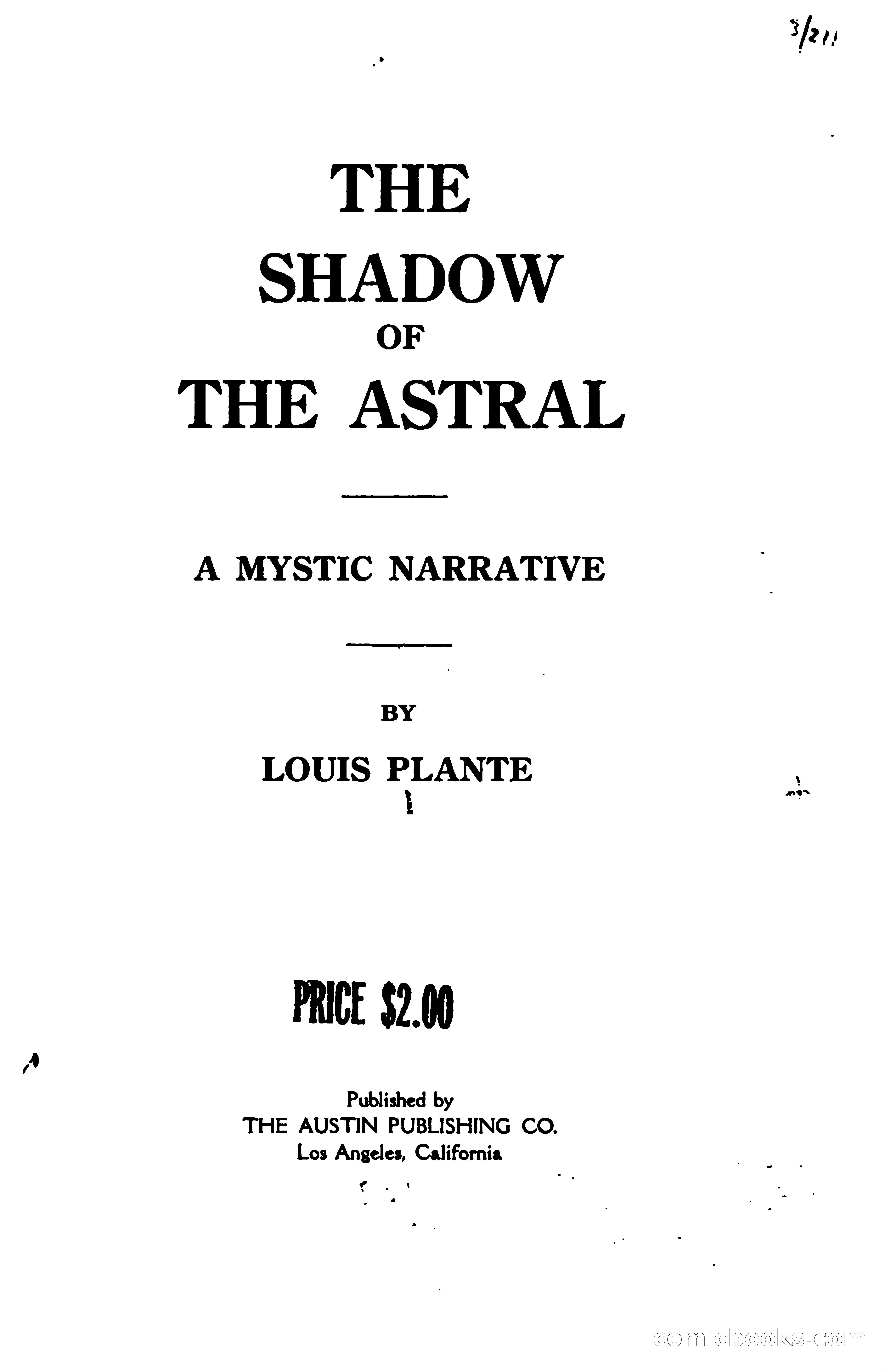The Shadow of the Astral: A Mystic Narrative — page 8 of 344