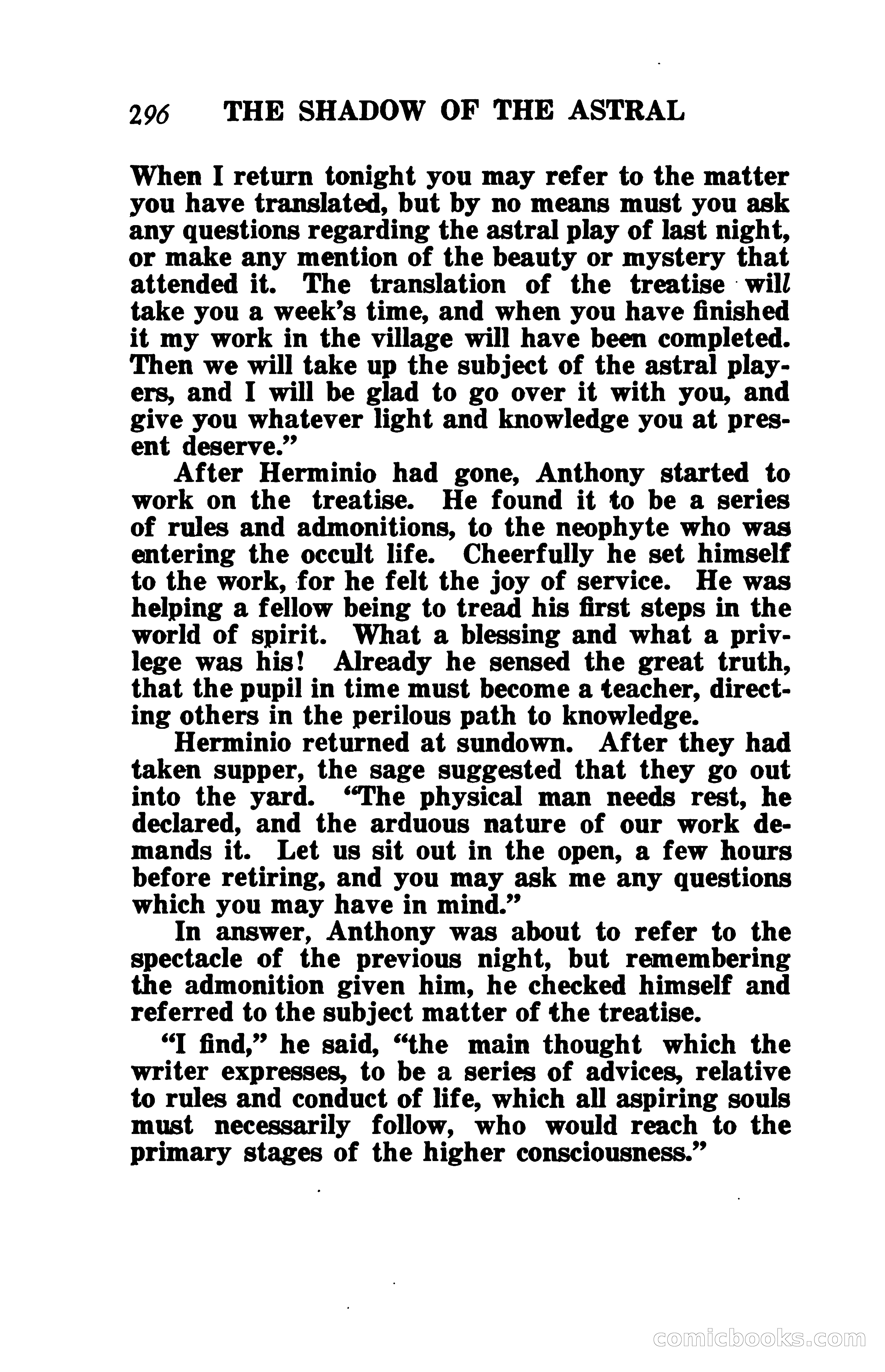 The Shadow of the Astral: A Mystic Narrative — page 303 of 344