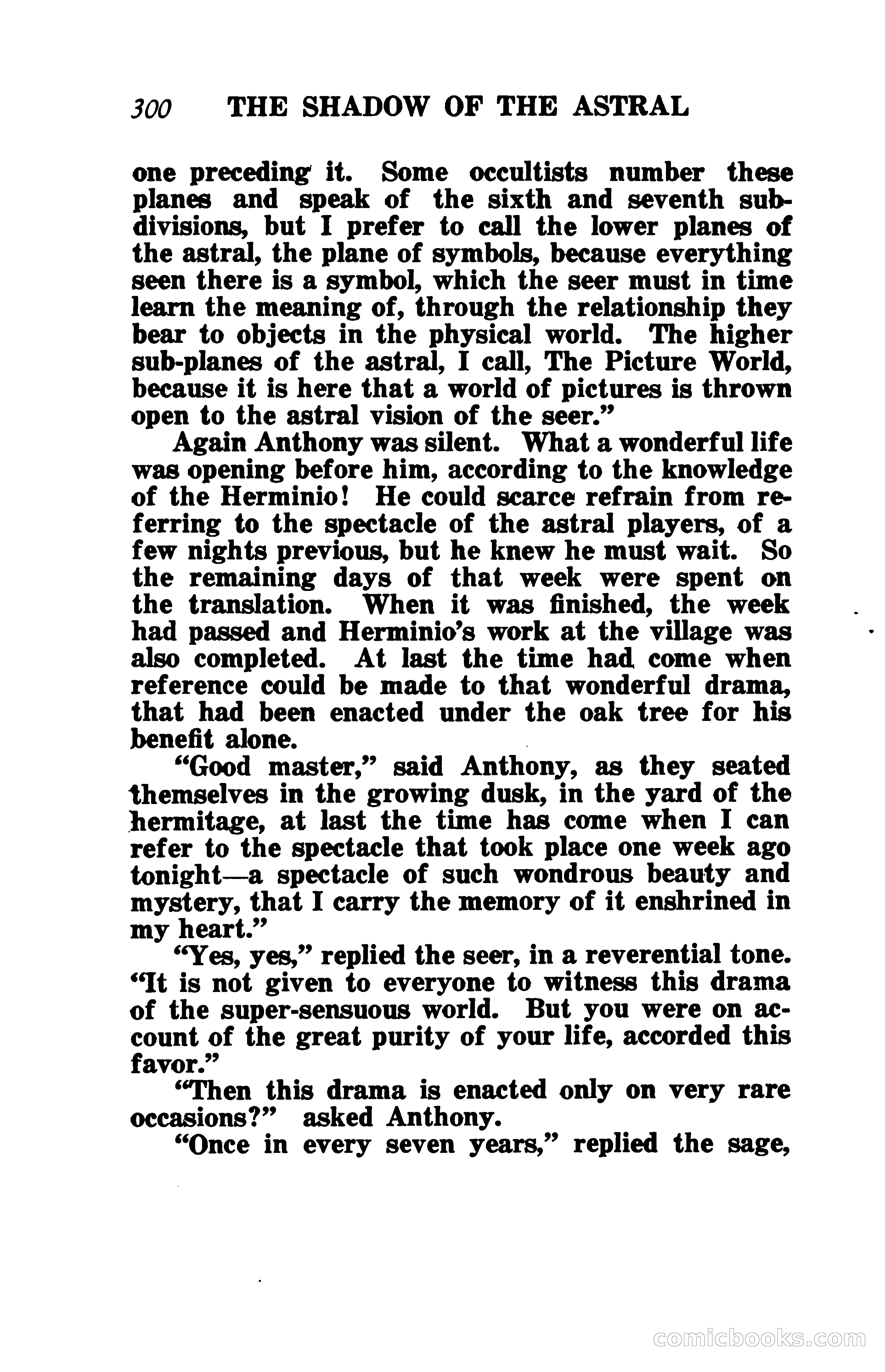 The Shadow of the Astral: A Mystic Narrative — page 307 of 344