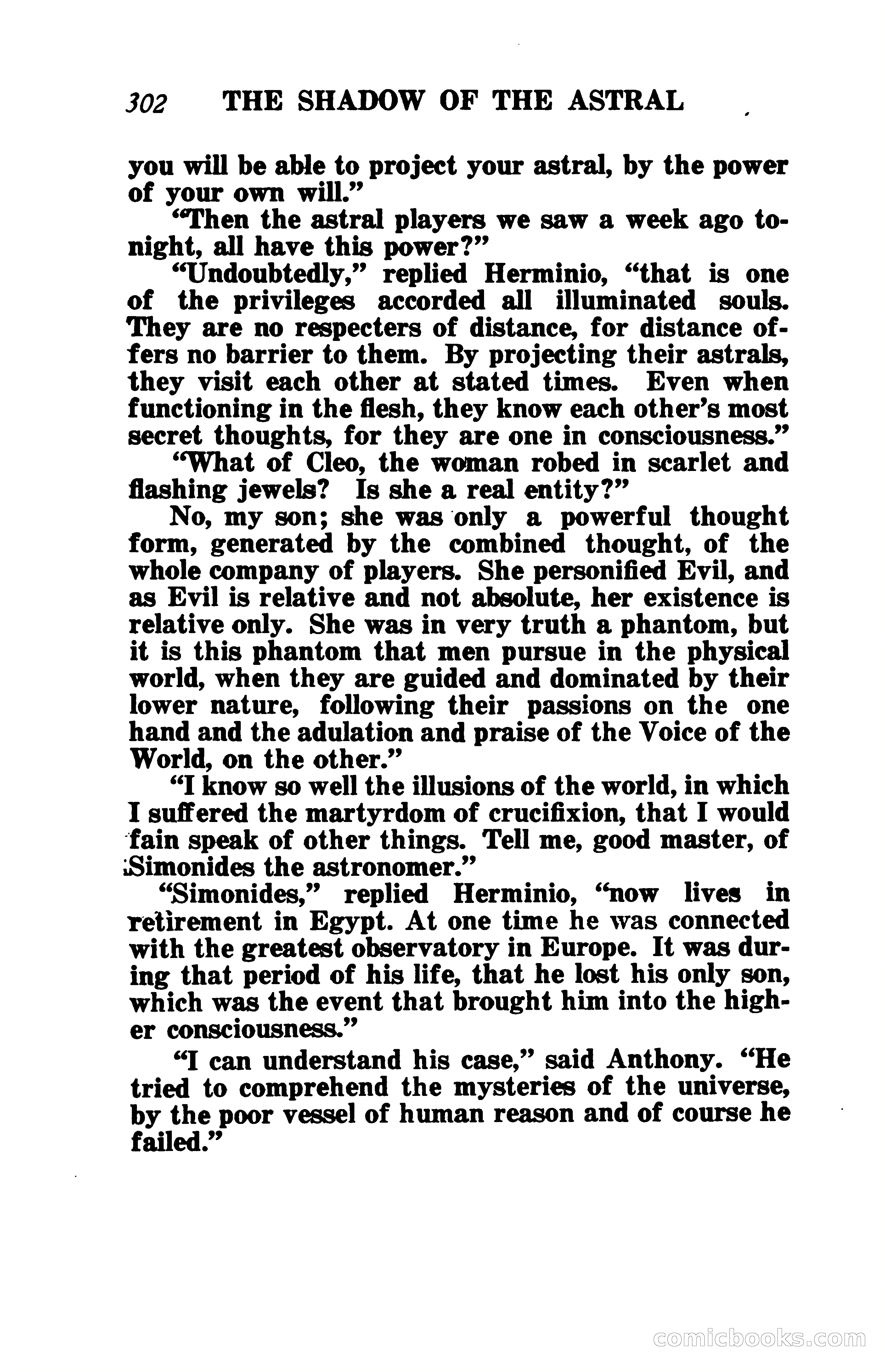 The Shadow of the Astral: A Mystic Narrative — page 309 of 344