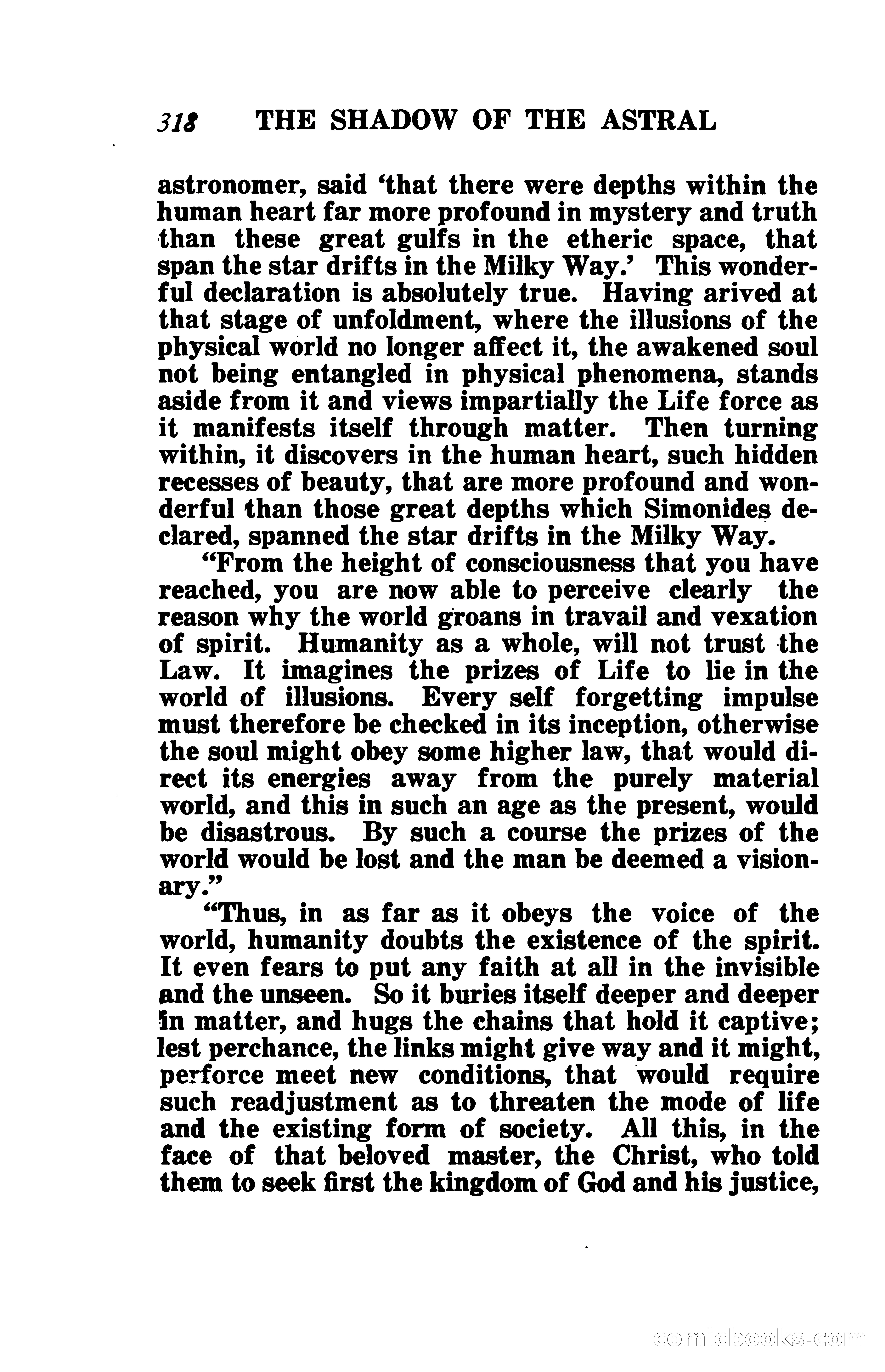 The Shadow of the Astral: A Mystic Narrative — page 325 of 344