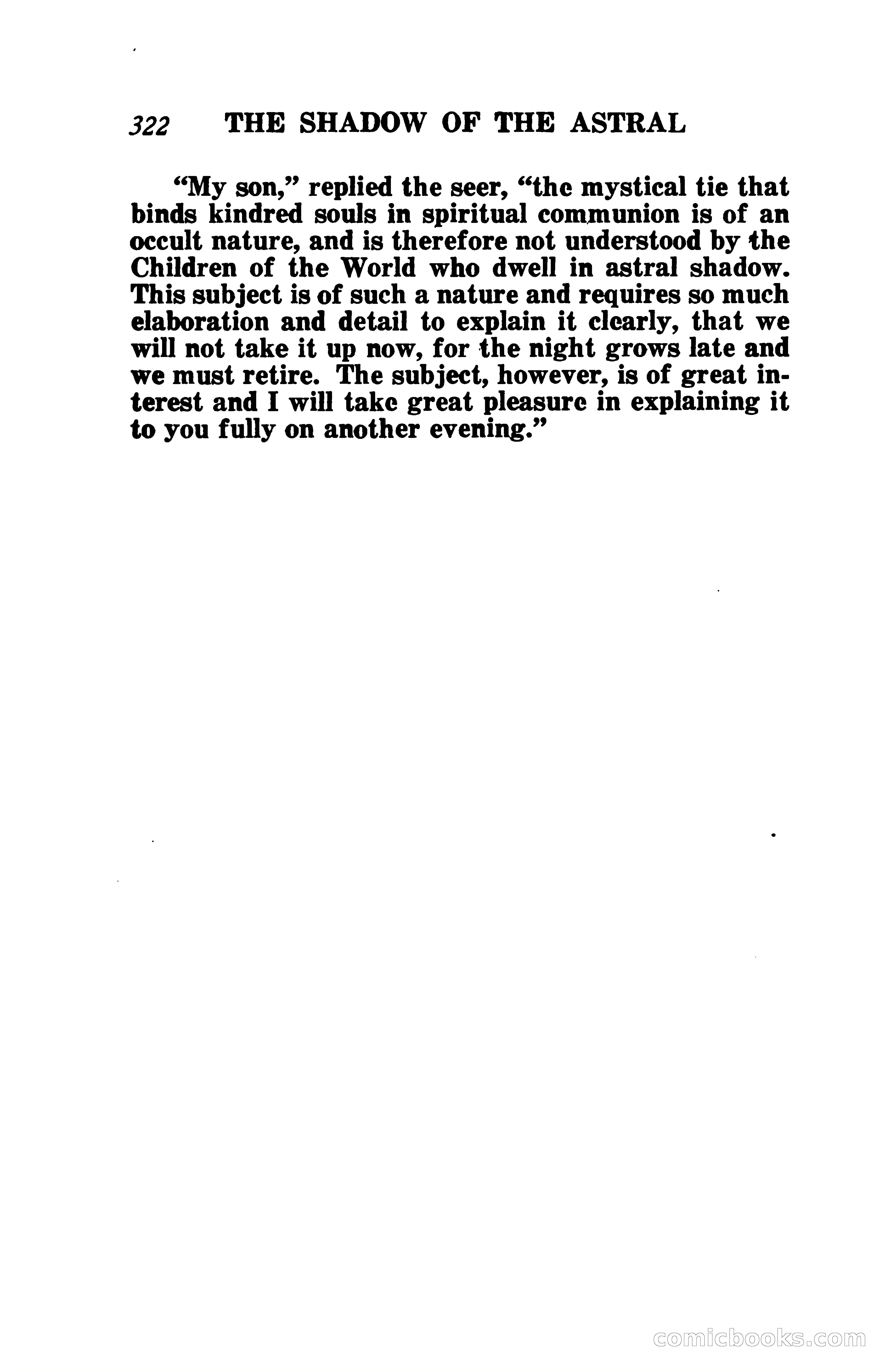 The Shadow of the Astral: A Mystic Narrative — page 329 of 344