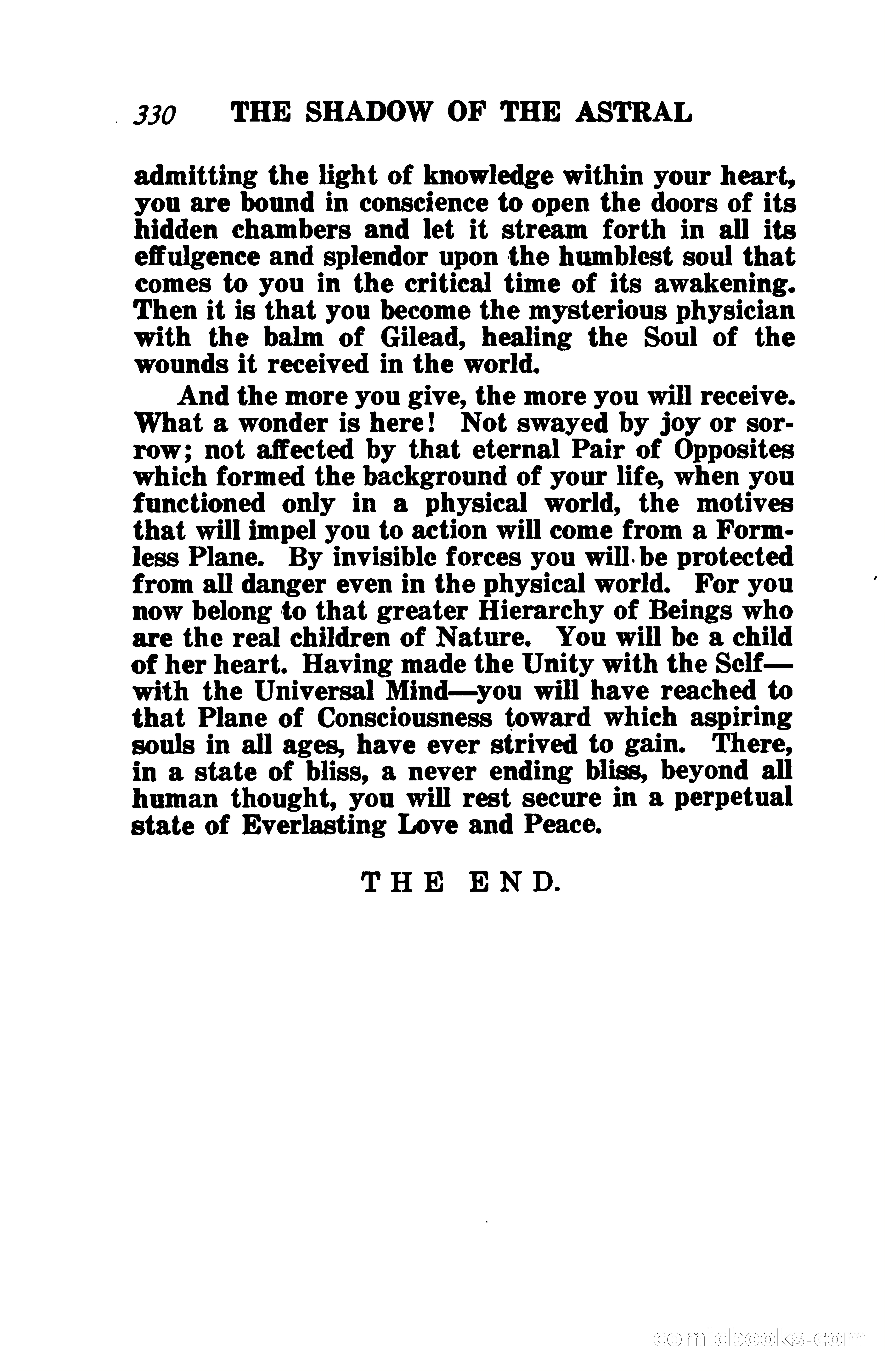 The Shadow of the Astral: A Mystic Narrative — page 337 of 344