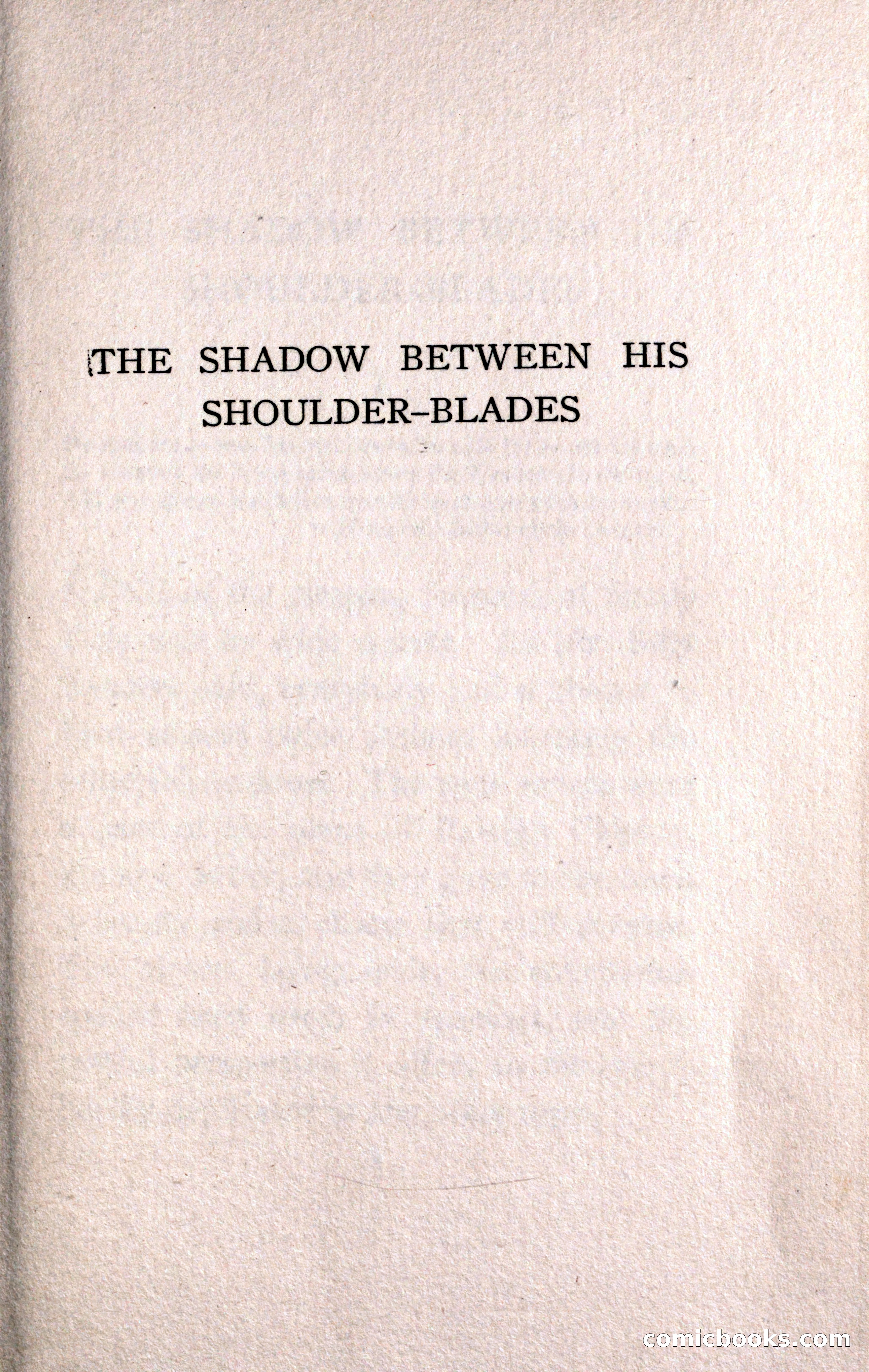 The Shadow Between His Shoulder Blades — page 9 of 158