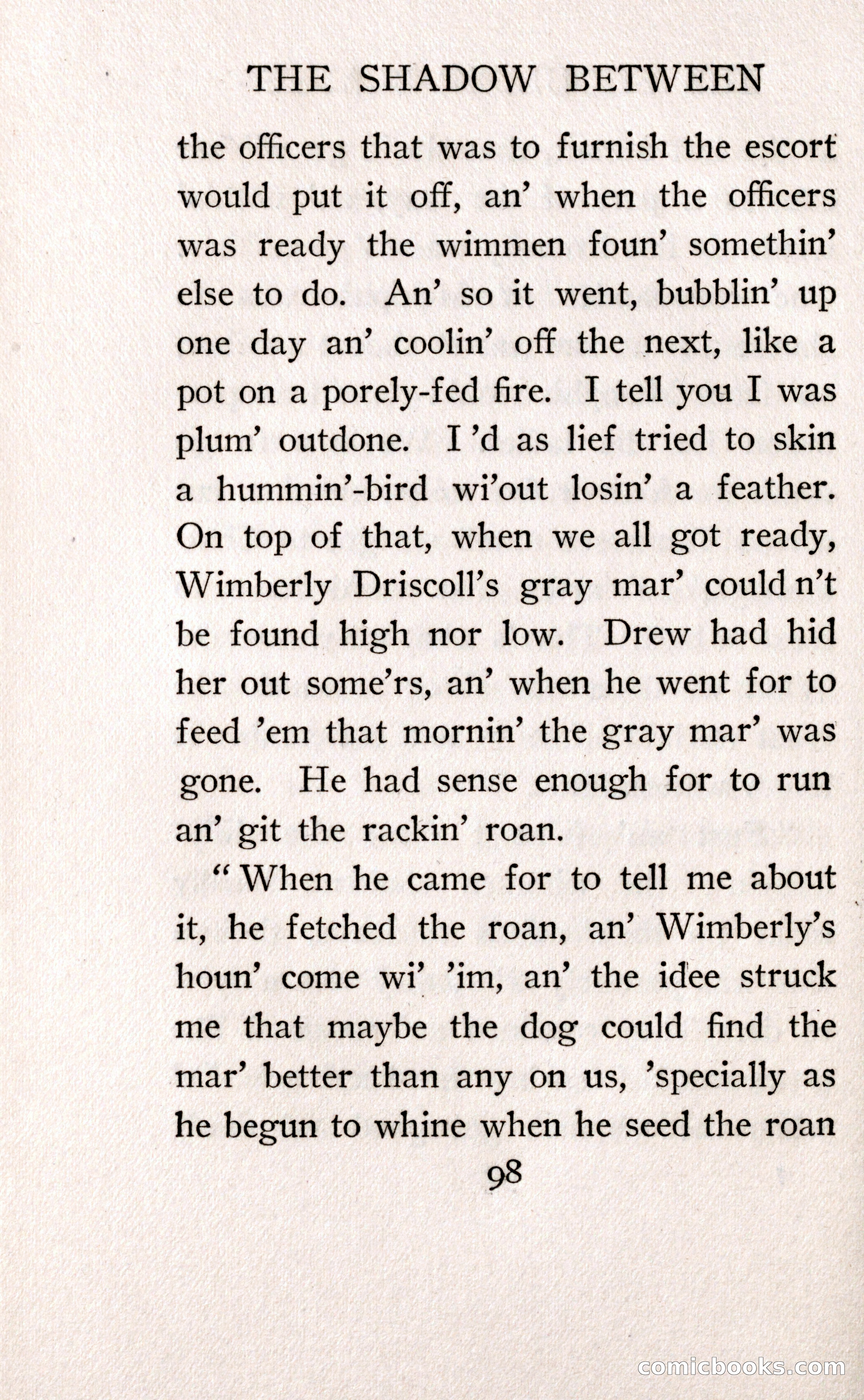 The Shadow Between His Shoulder Blades — page 112 of 158