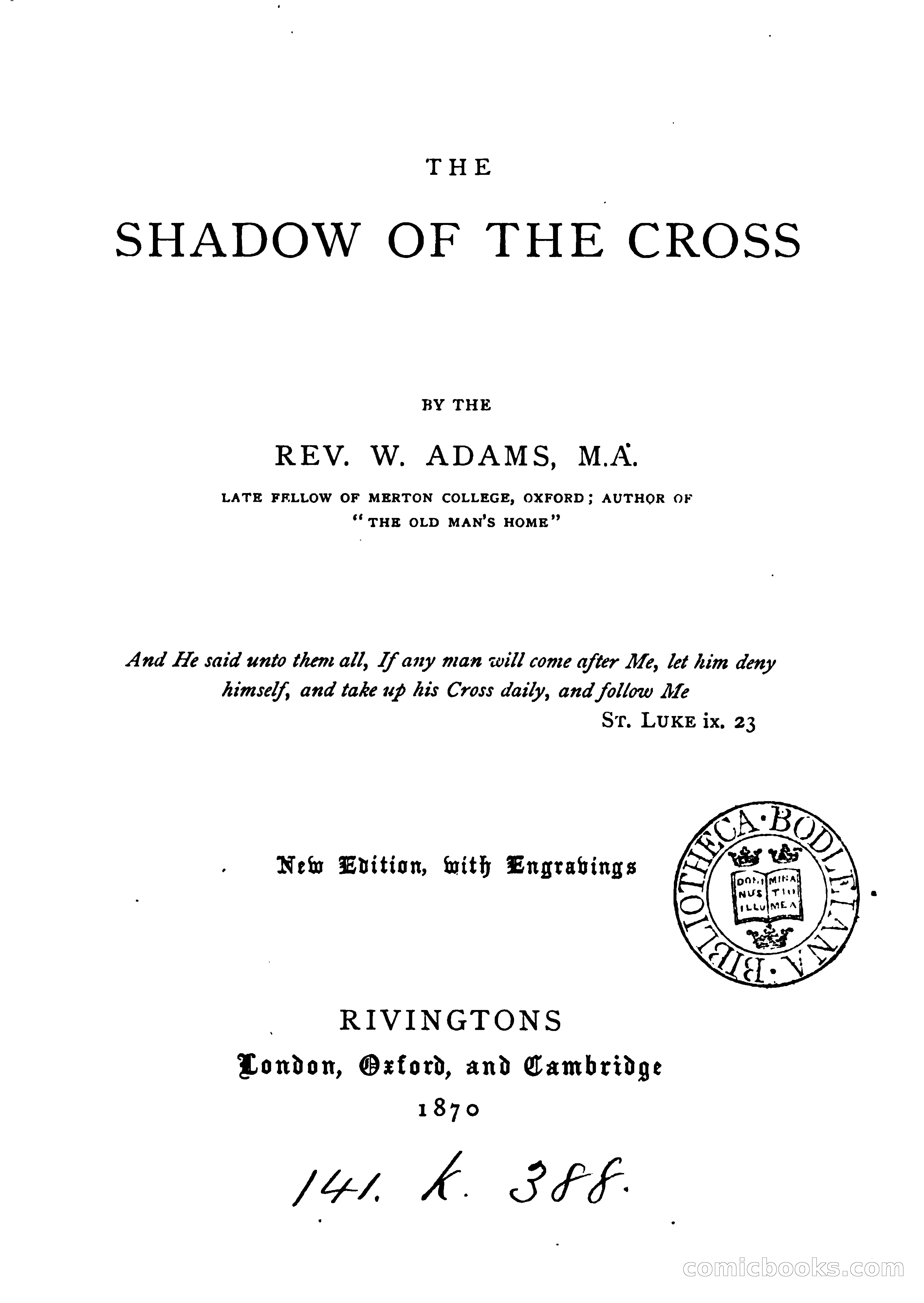The Shadow of the Cross: An Allegory — page 10 of 94