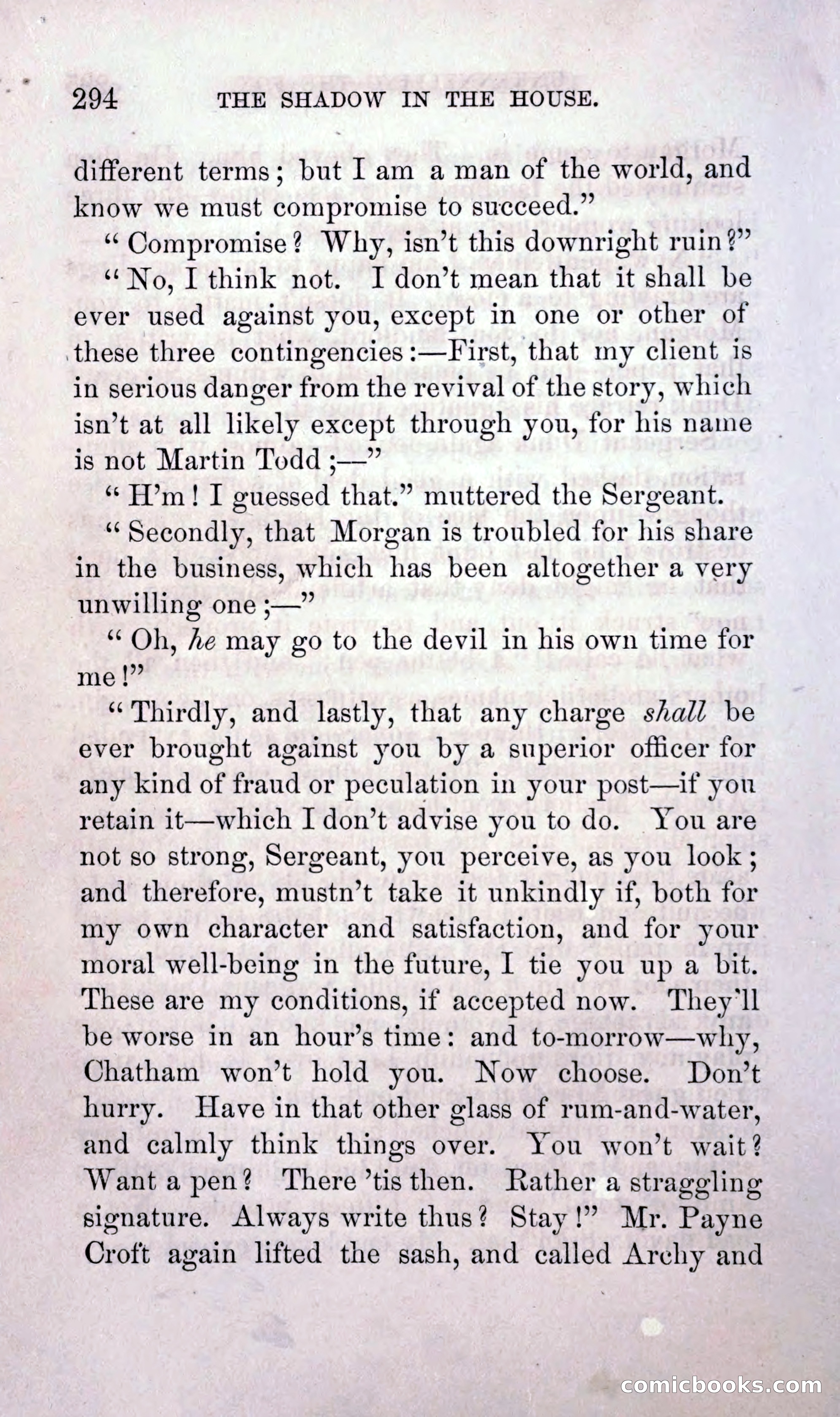 The Shadow in the House — page 303 of 397