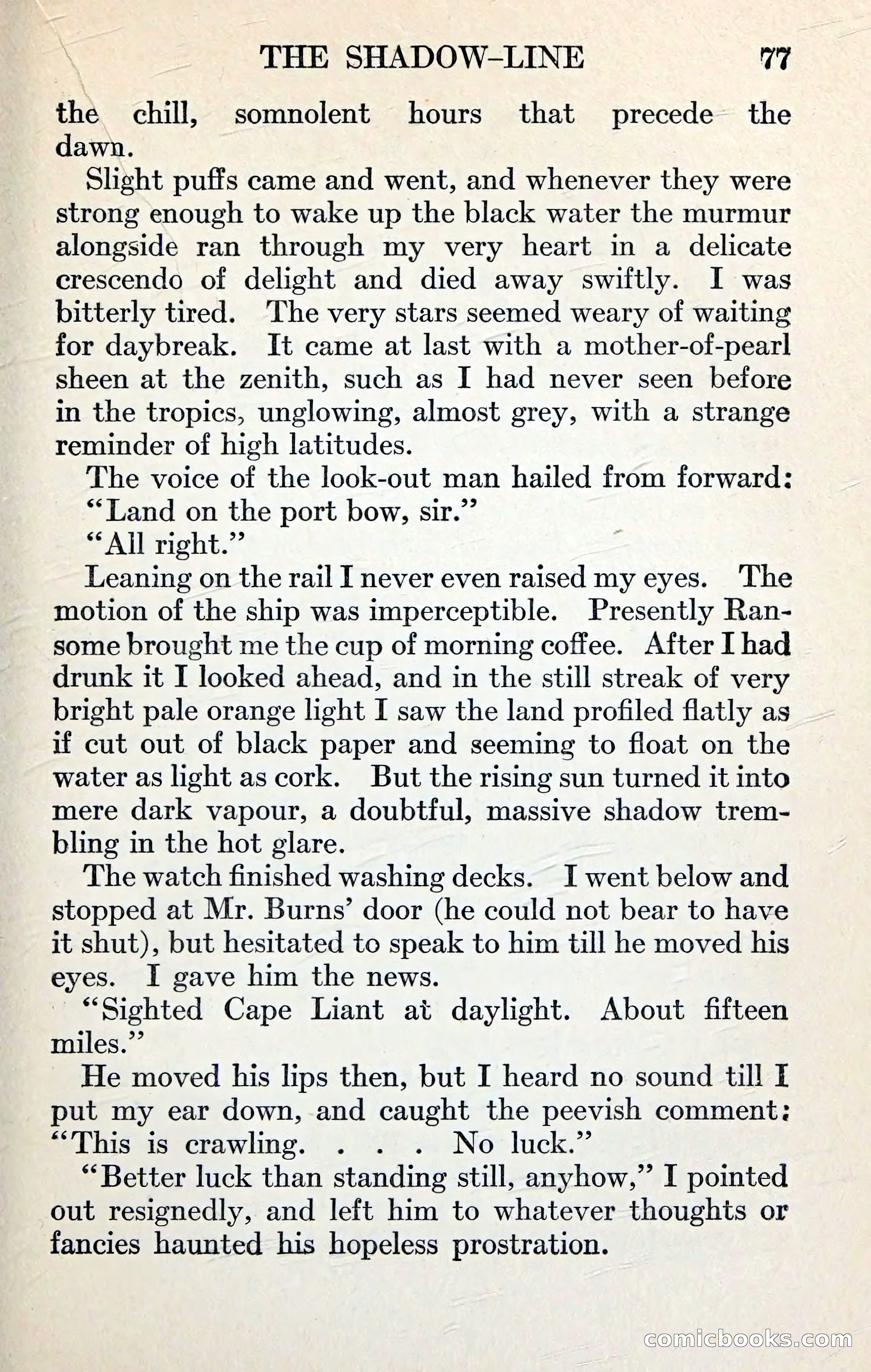 The Shadow-Line — page 92 of 148