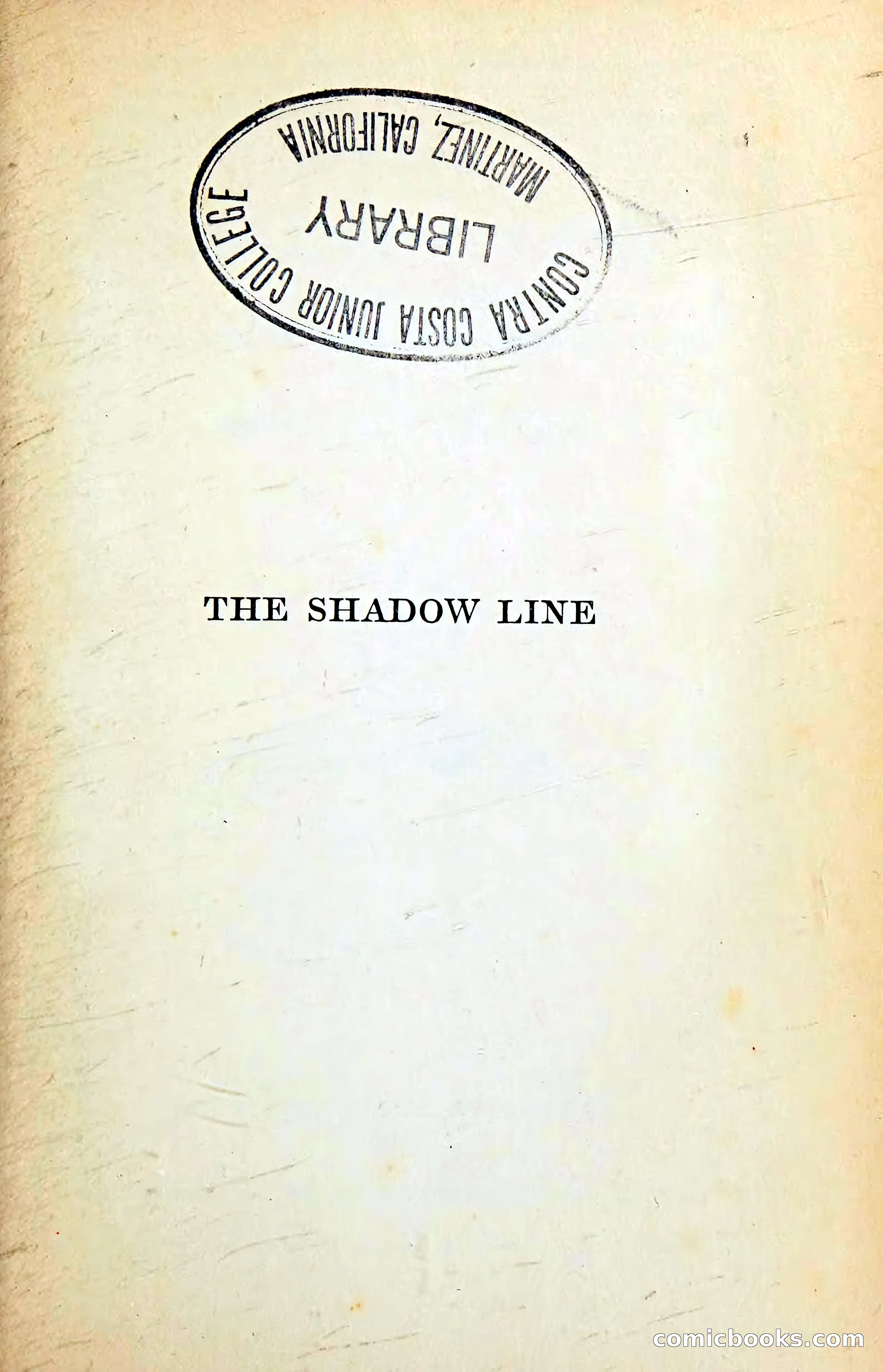 The Shadow Line: A Confession — page 5 of 153