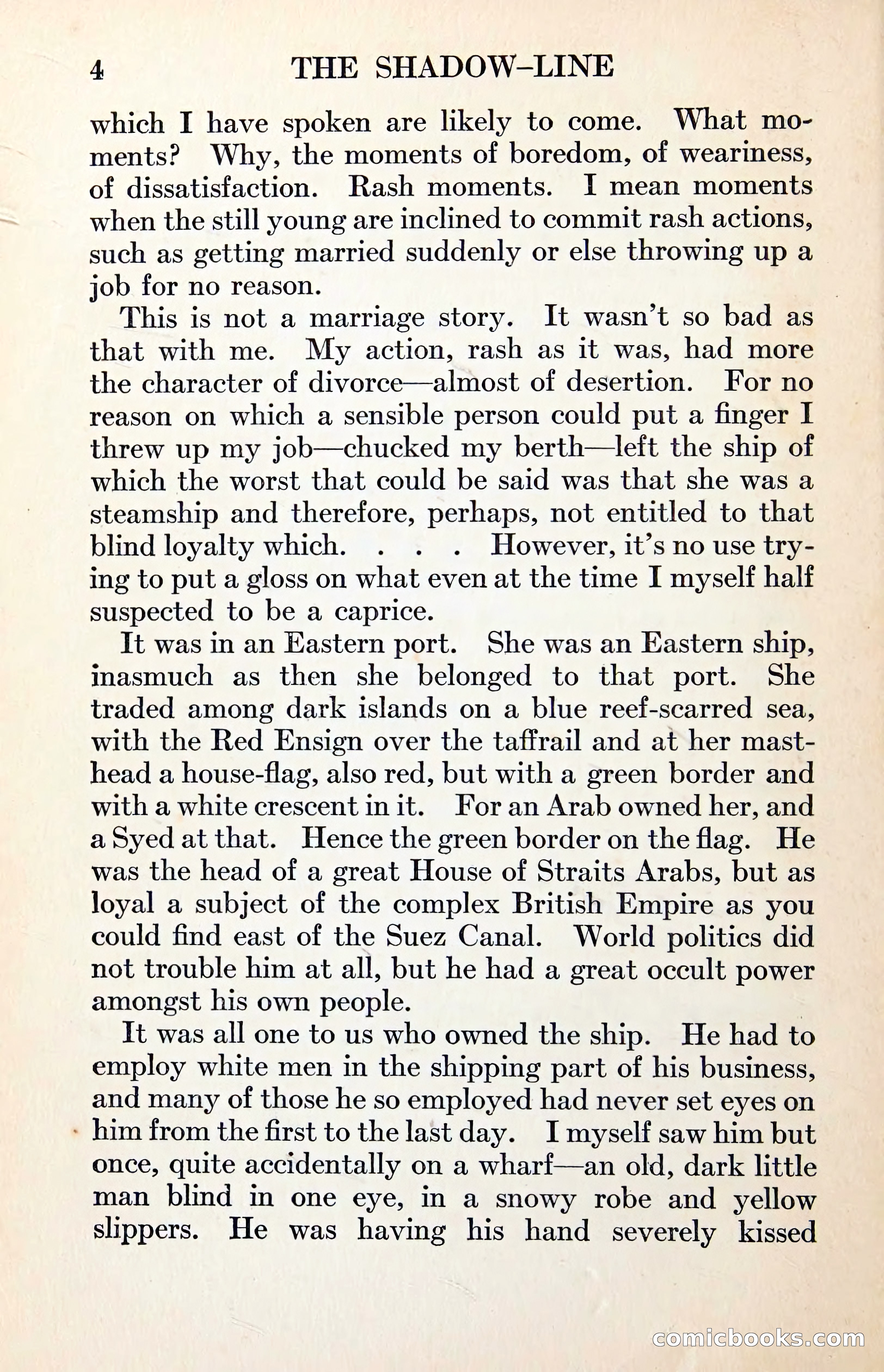 The Shadow Line: A Confession — page 18 of 153