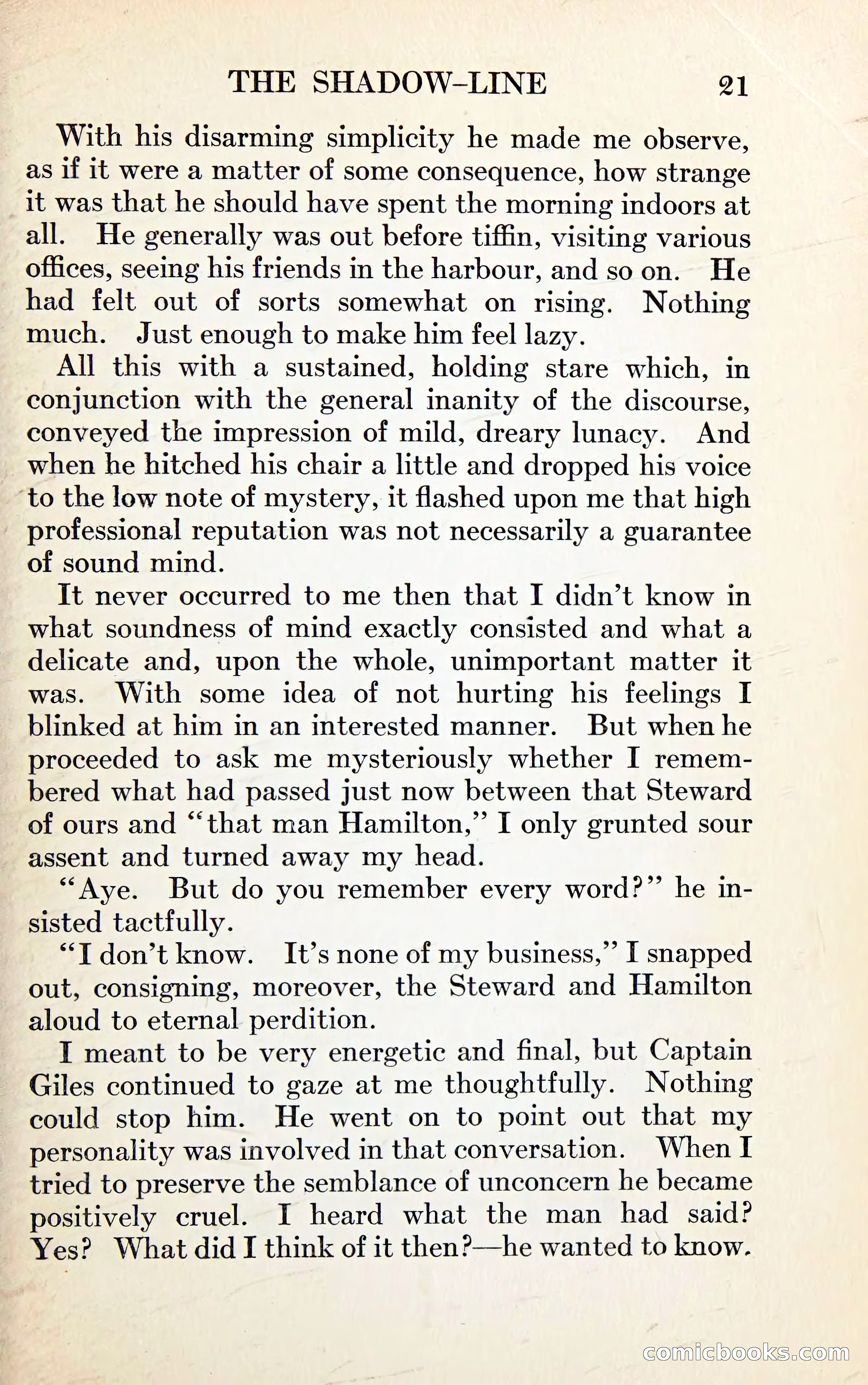 The Shadow Line: A Confession — page 35 of 153