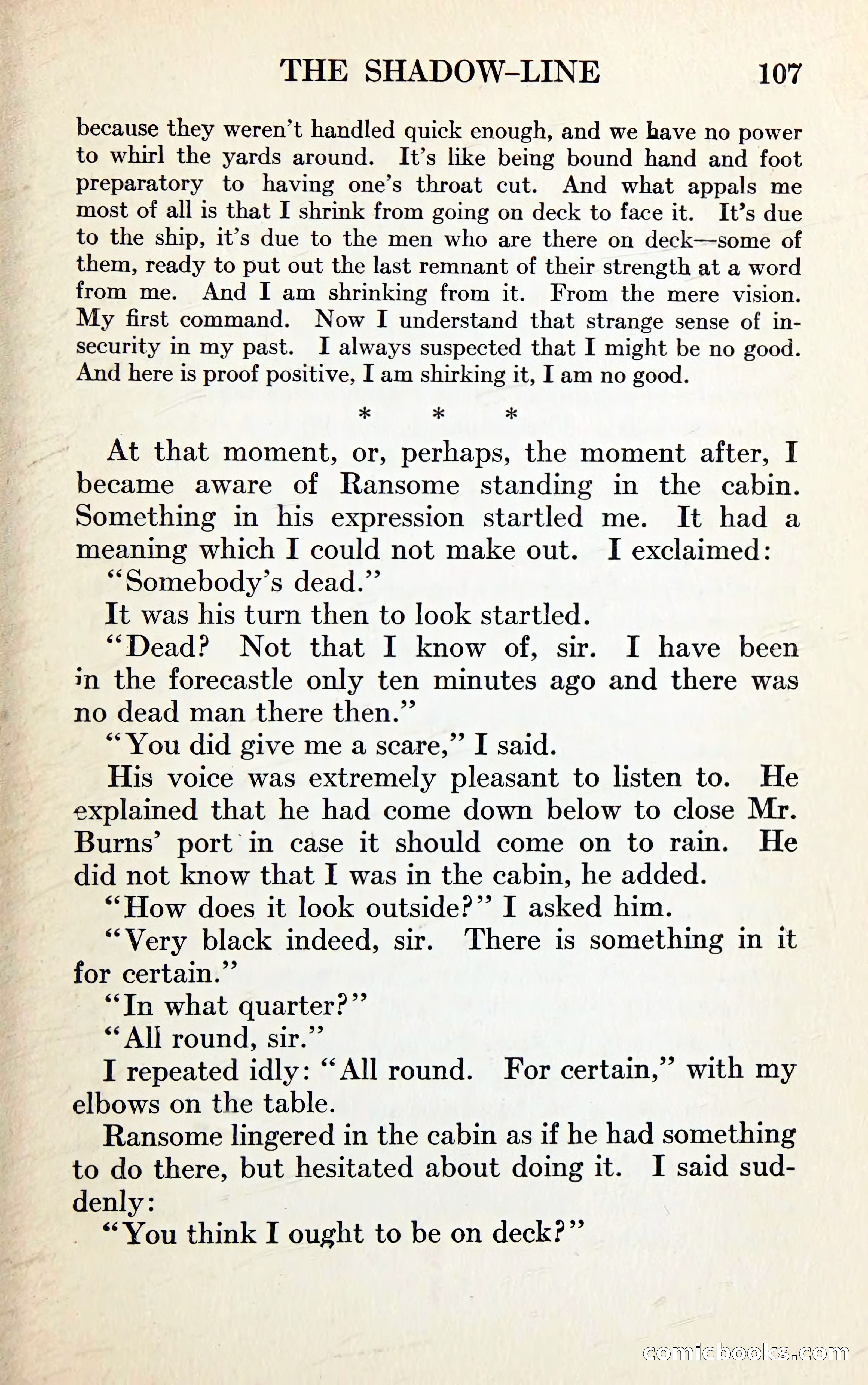 The Shadow Line: A Confession — page 121 of 153