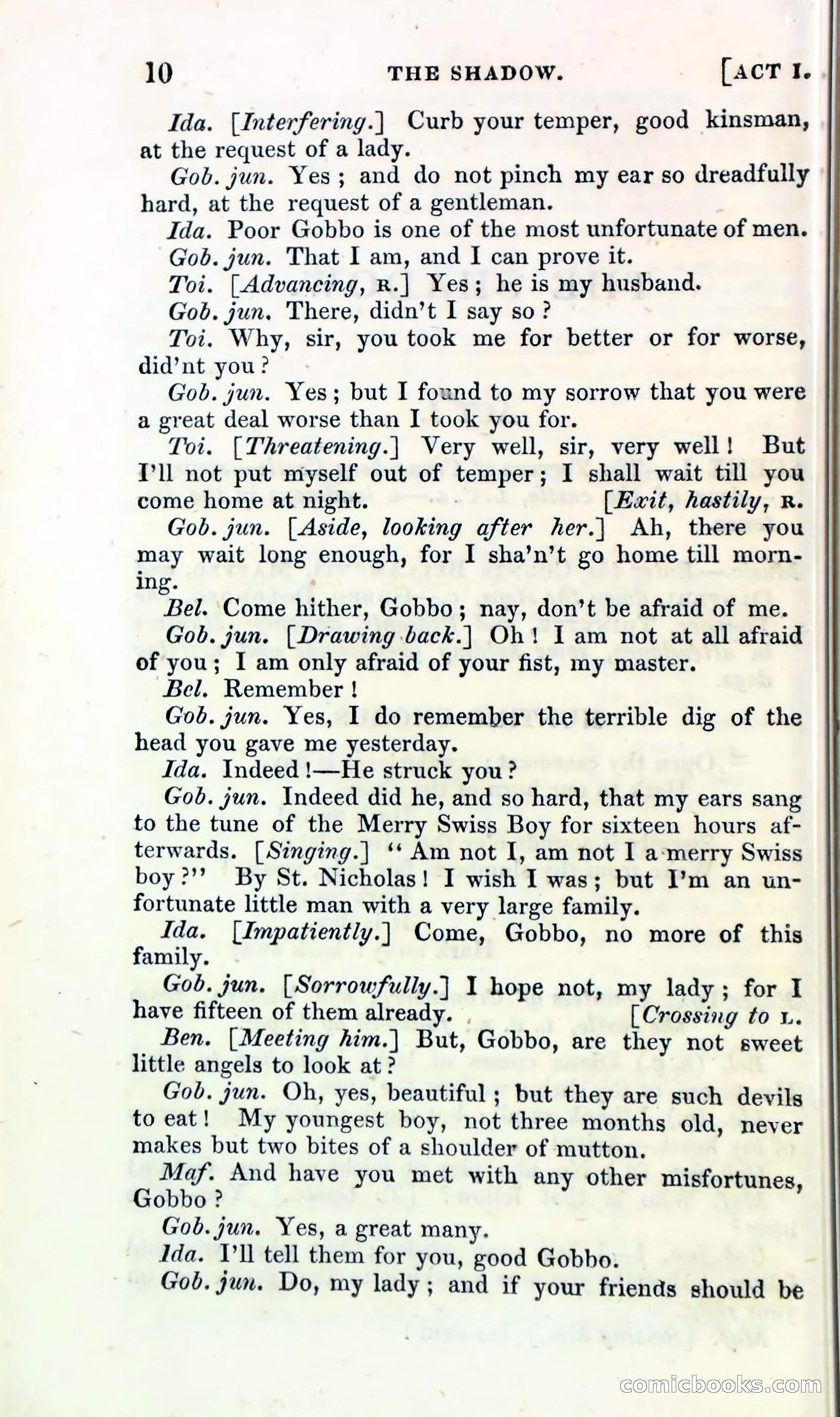 The Shadow! A Mother's Dream — Cumberland's Minor Theatre No. 66 (1835) — page 12 of 62