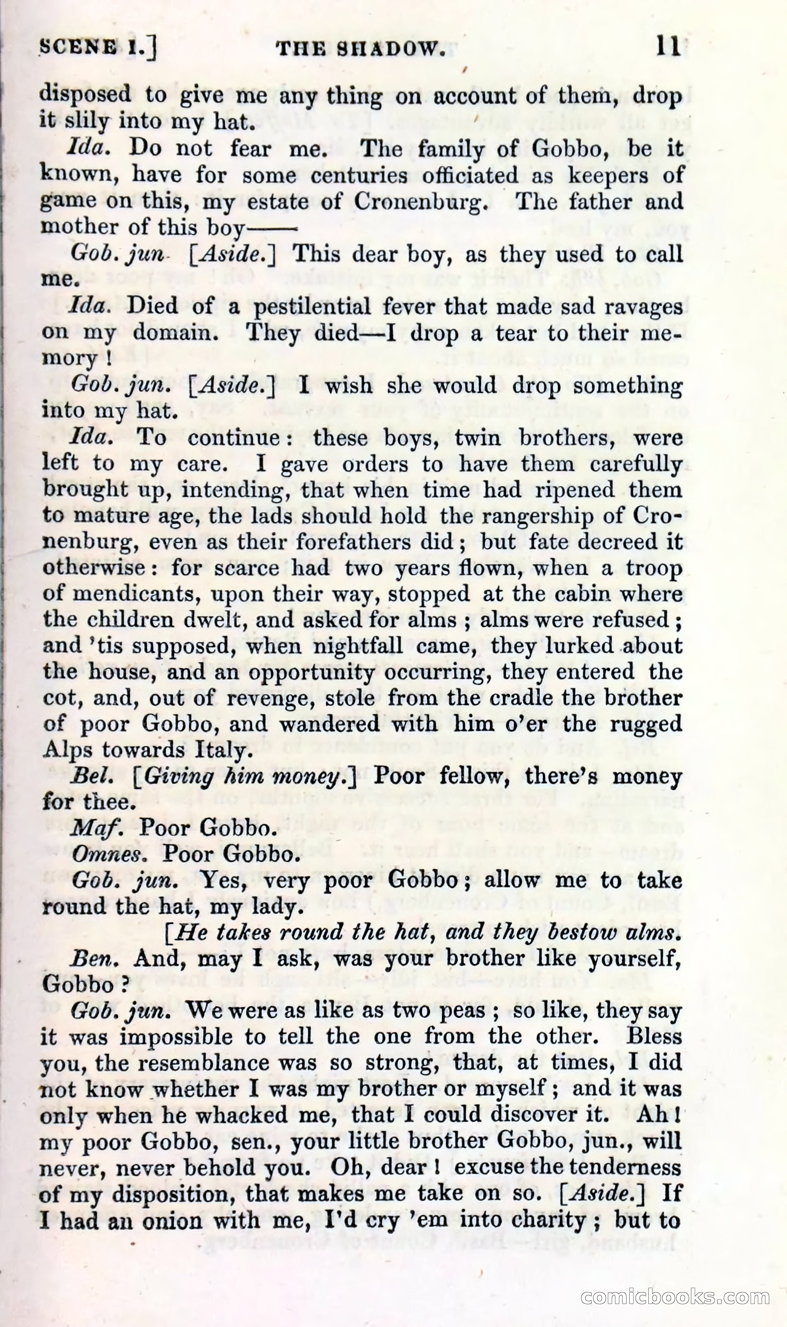 The Shadow! A Mother's Dream — Cumberland's Minor Theatre No. 66 (1835) — page 13 of 62