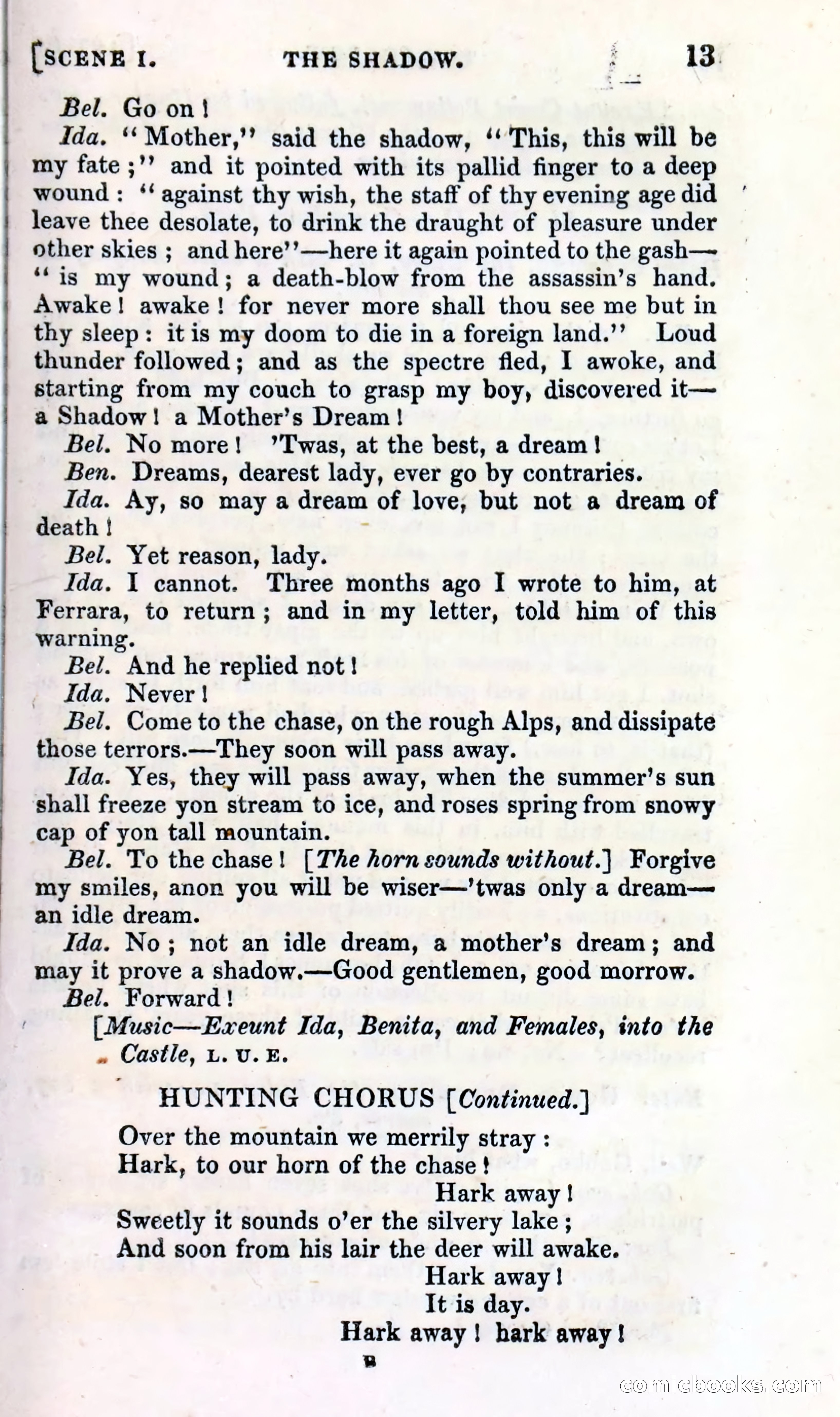 The Shadow! A Mother's Dream — Cumberland's Minor Theatre No. 66 (1835) — page 15 of 62