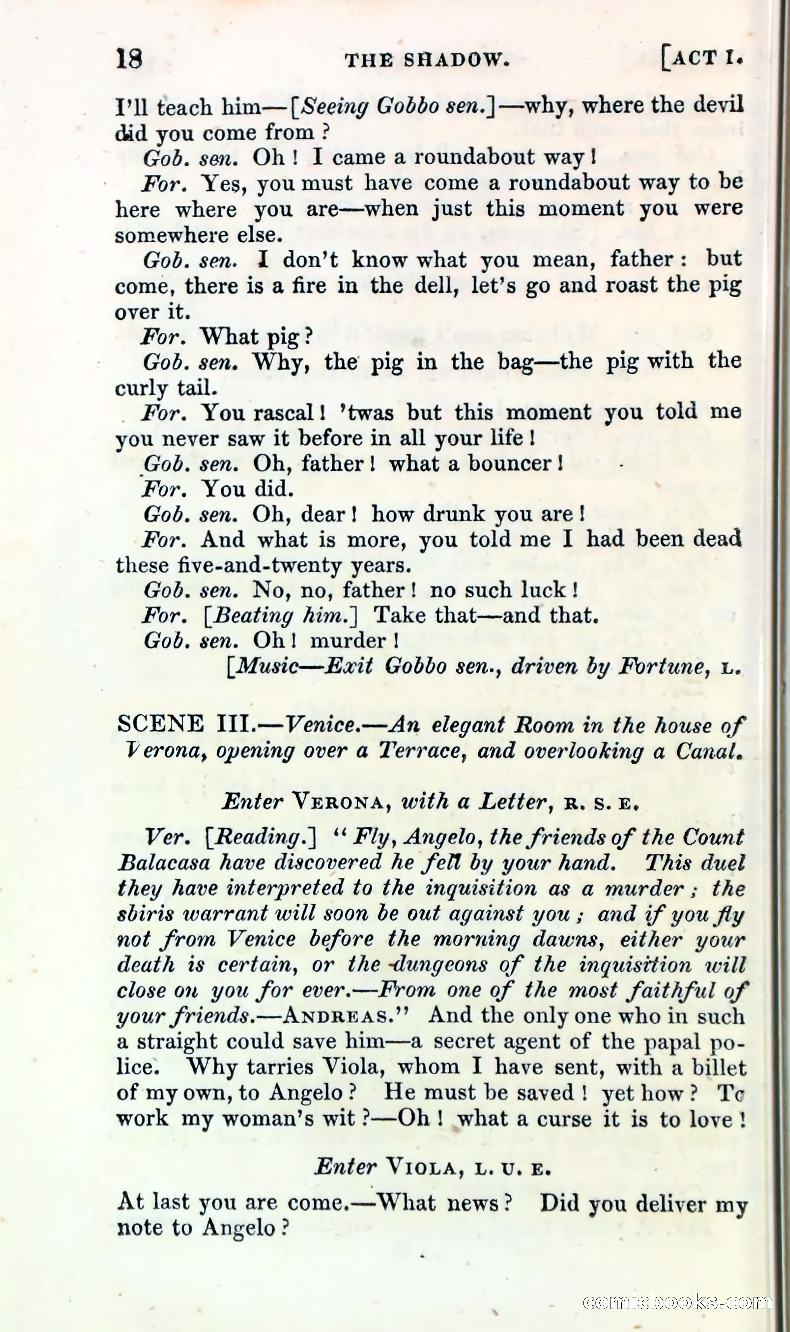 The Shadow! A Mother's Dream — Cumberland's Minor Theatre No. 66 (1835) — page 20 of 62