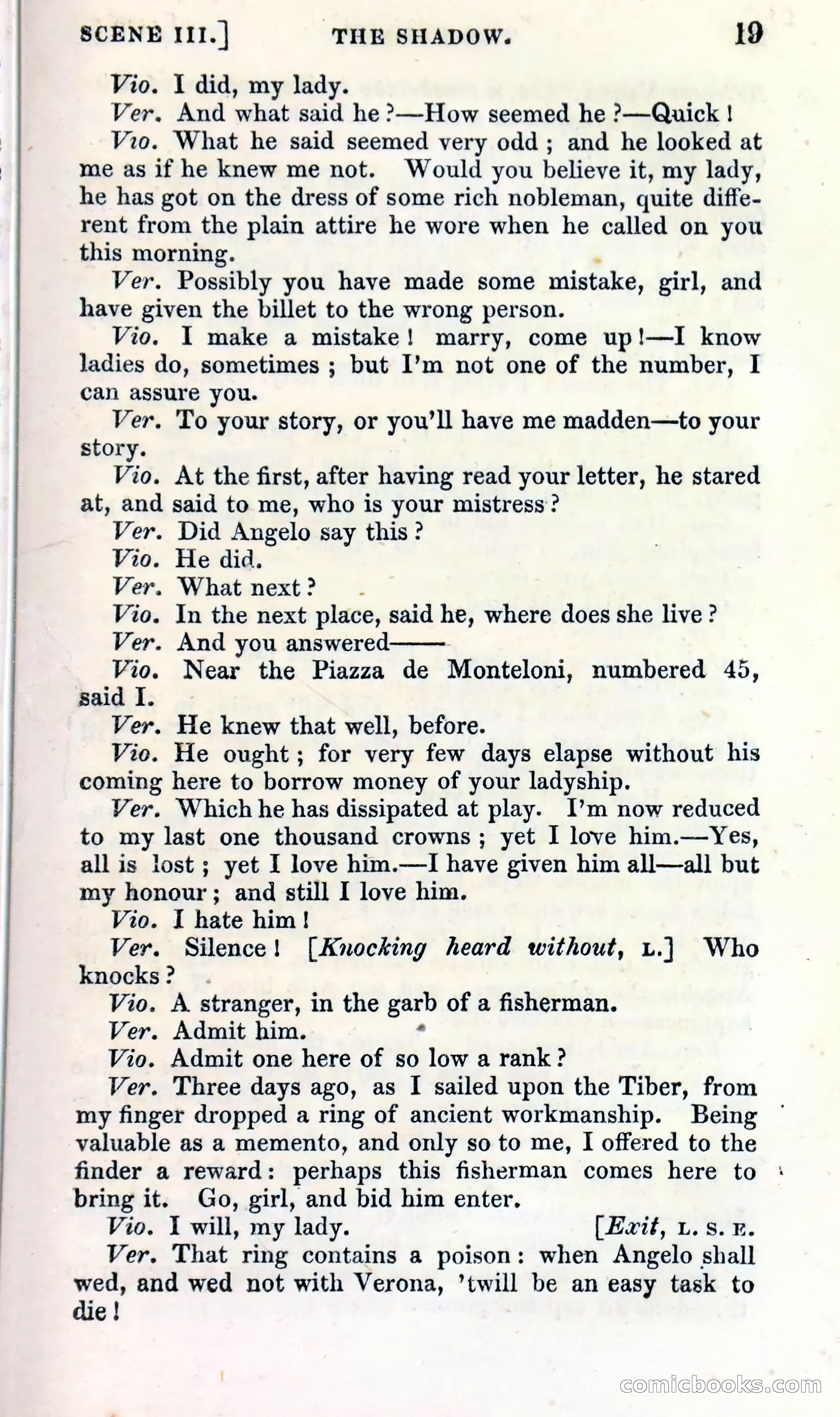 The Shadow! A Mother's Dream — Cumberland's Minor Theatre No. 66 (1835) — page 21 of 62