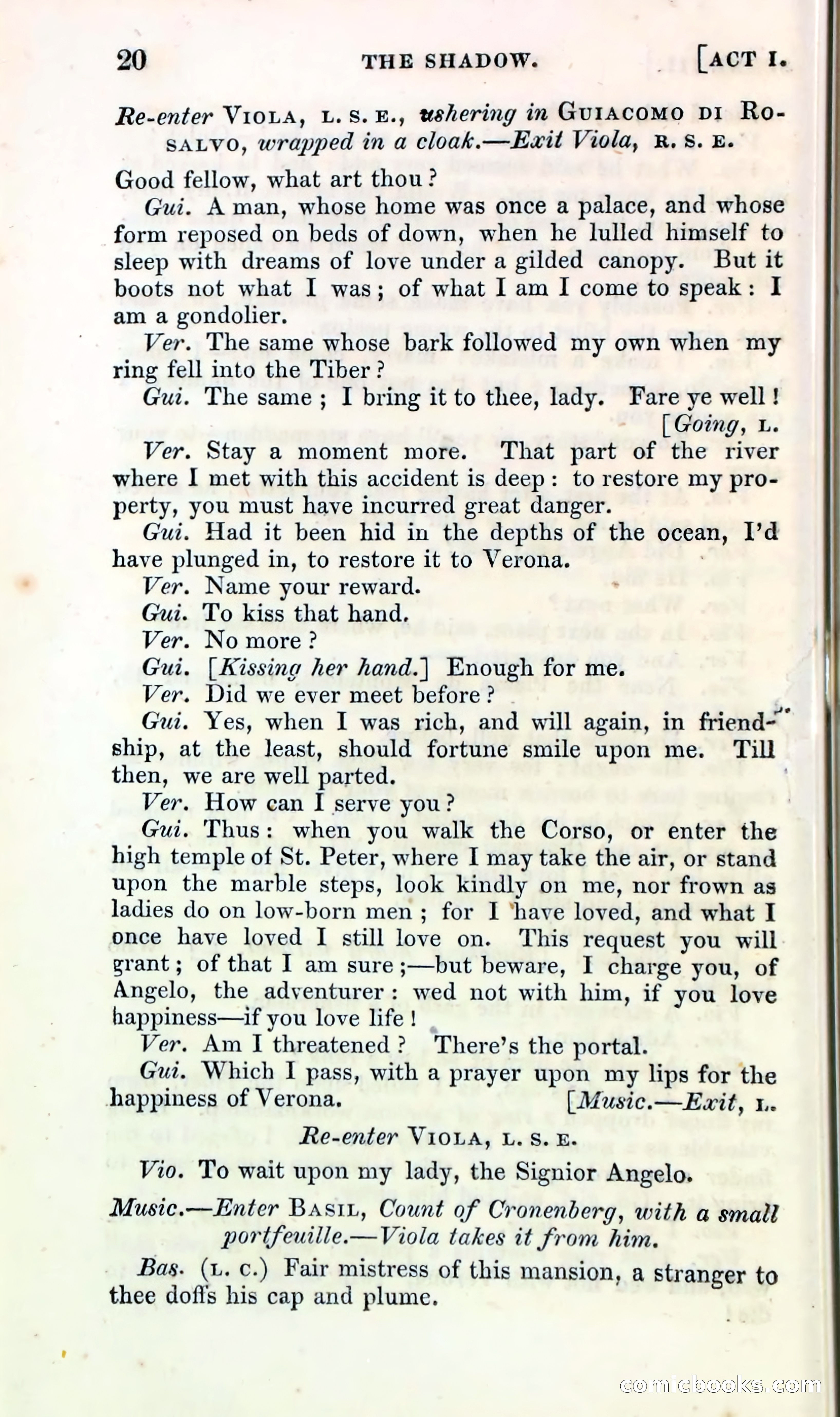 The Shadow! A Mother's Dream — Cumberland's Minor Theatre No. 66 (1835) — page 22 of 62