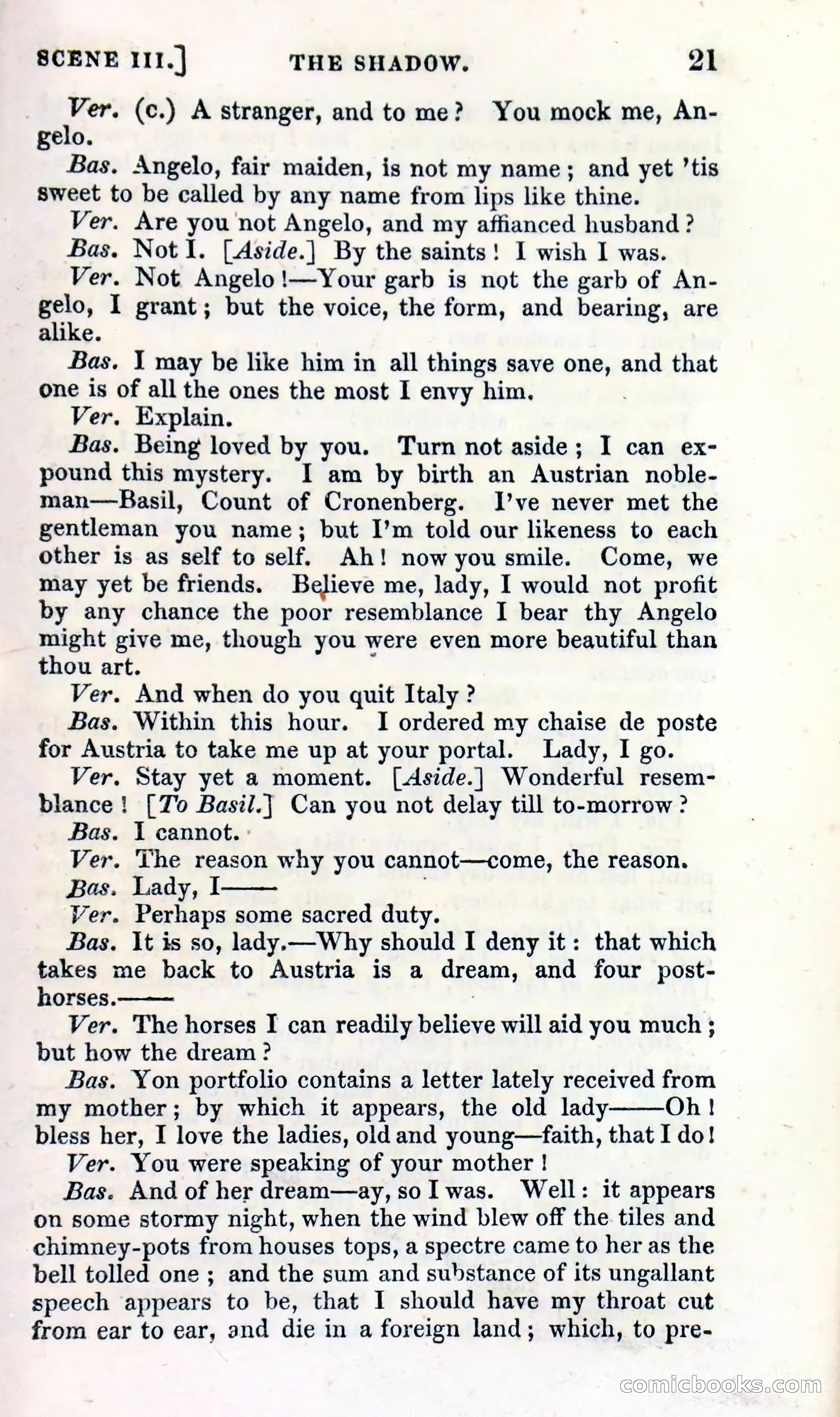 The Shadow! A Mother's Dream — Cumberland's Minor Theatre No. 66 (1835) — page 23 of 62