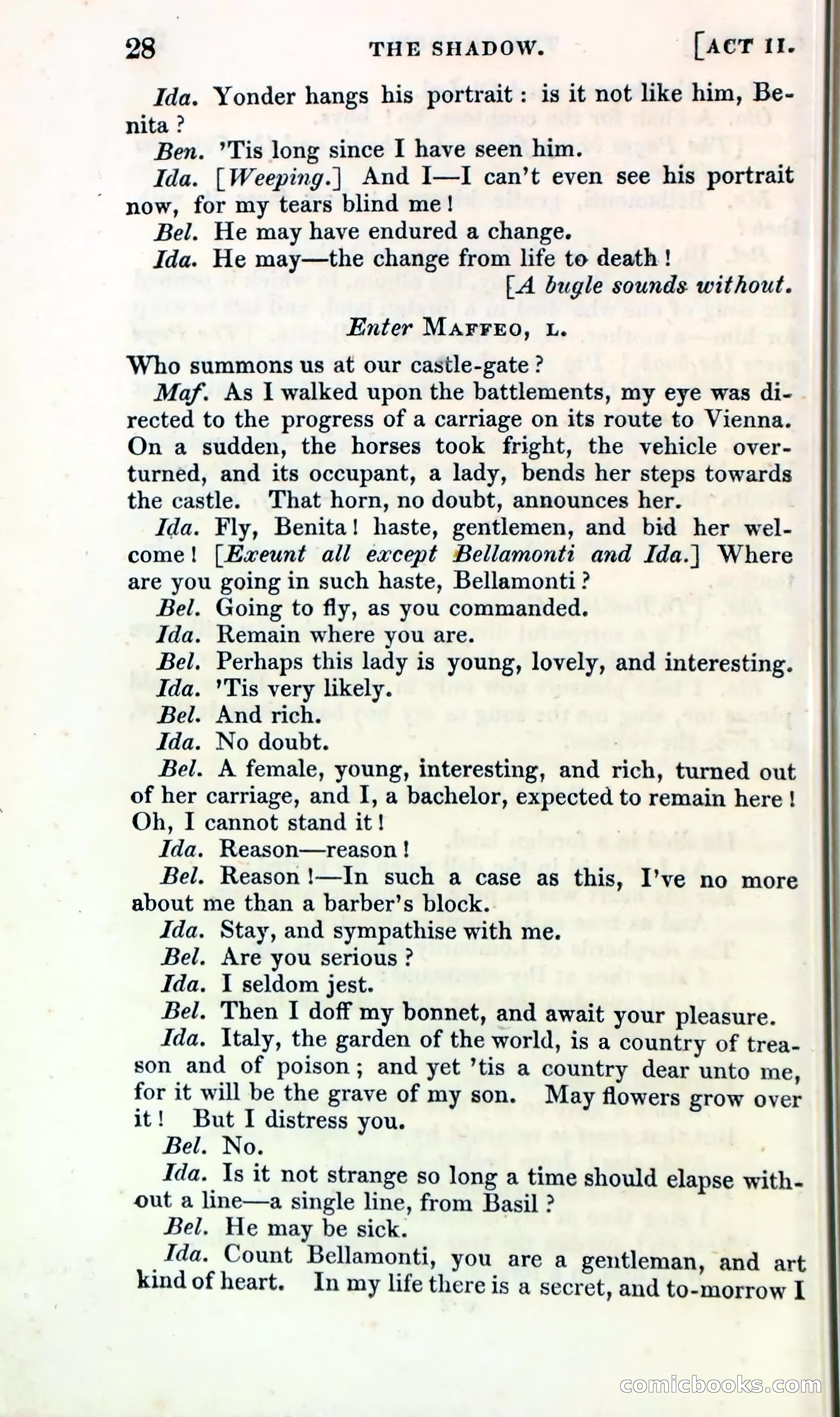 The Shadow! A Mother's Dream — Cumberland's Minor Theatre No. 66 (1835) — page 30 of 62