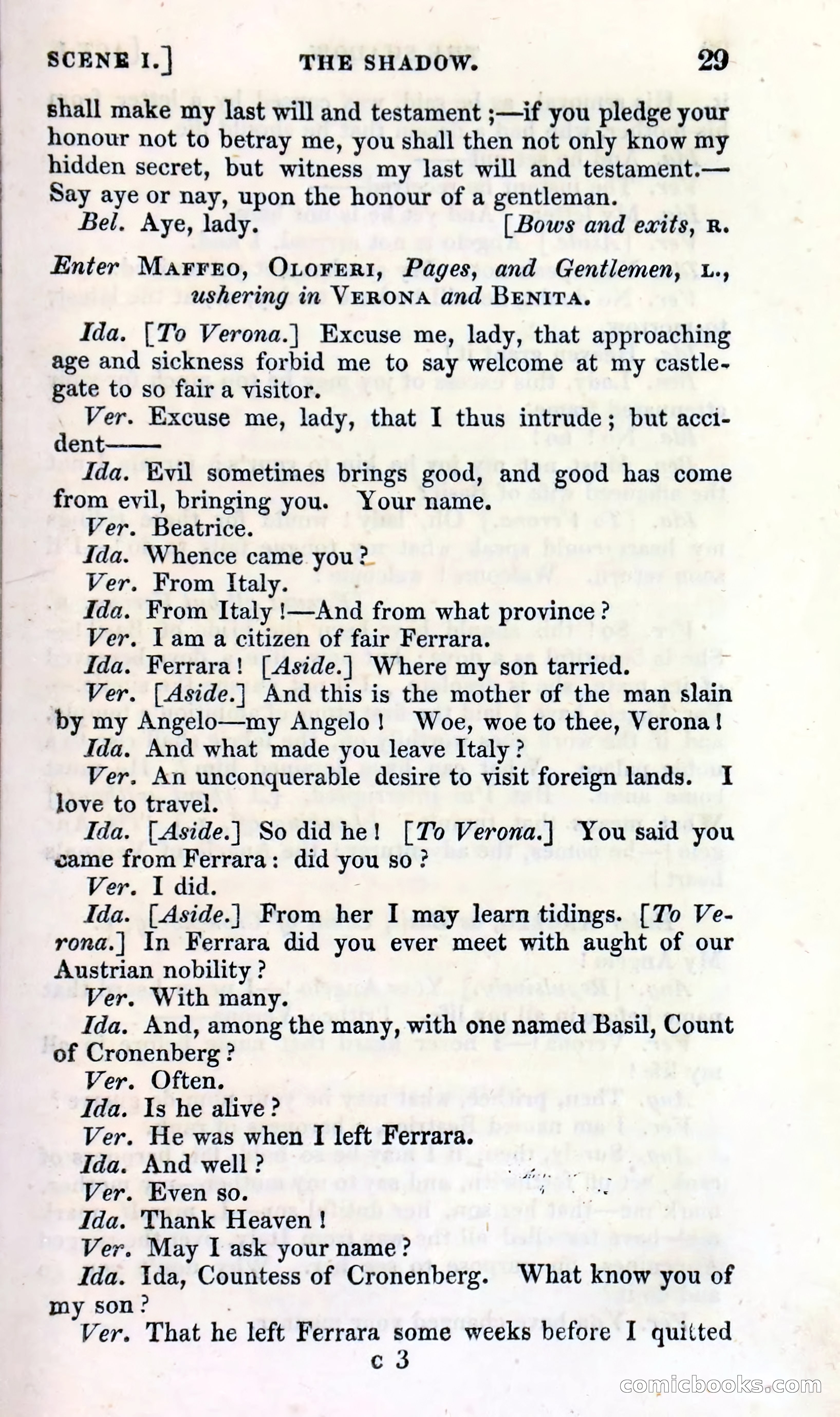 The Shadow! A Mother's Dream — Cumberland's Minor Theatre No. 66 (1835) — page 31 of 62