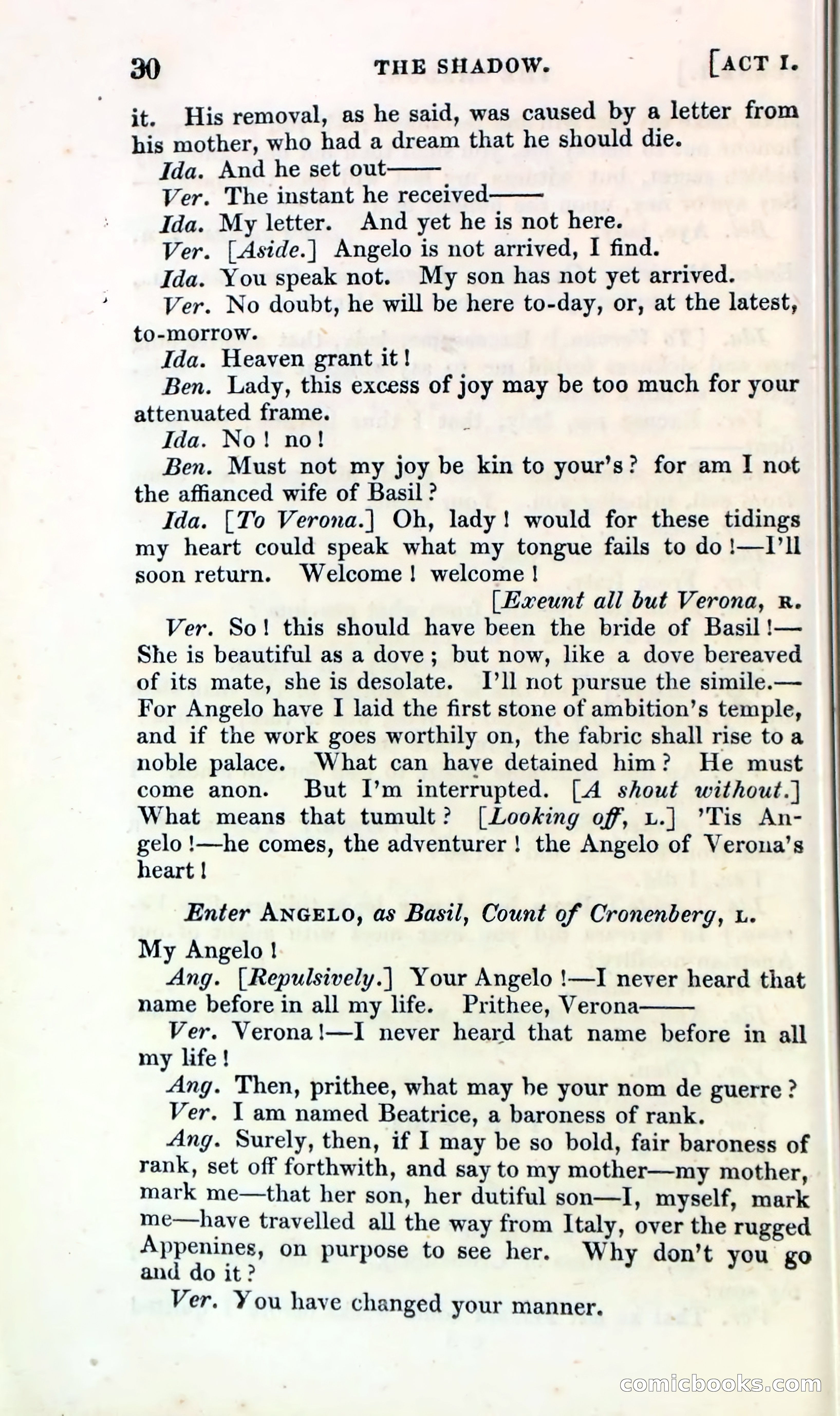The Shadow! A Mother's Dream — Cumberland's Minor Theatre No. 66 (1835) — page 32 of 62