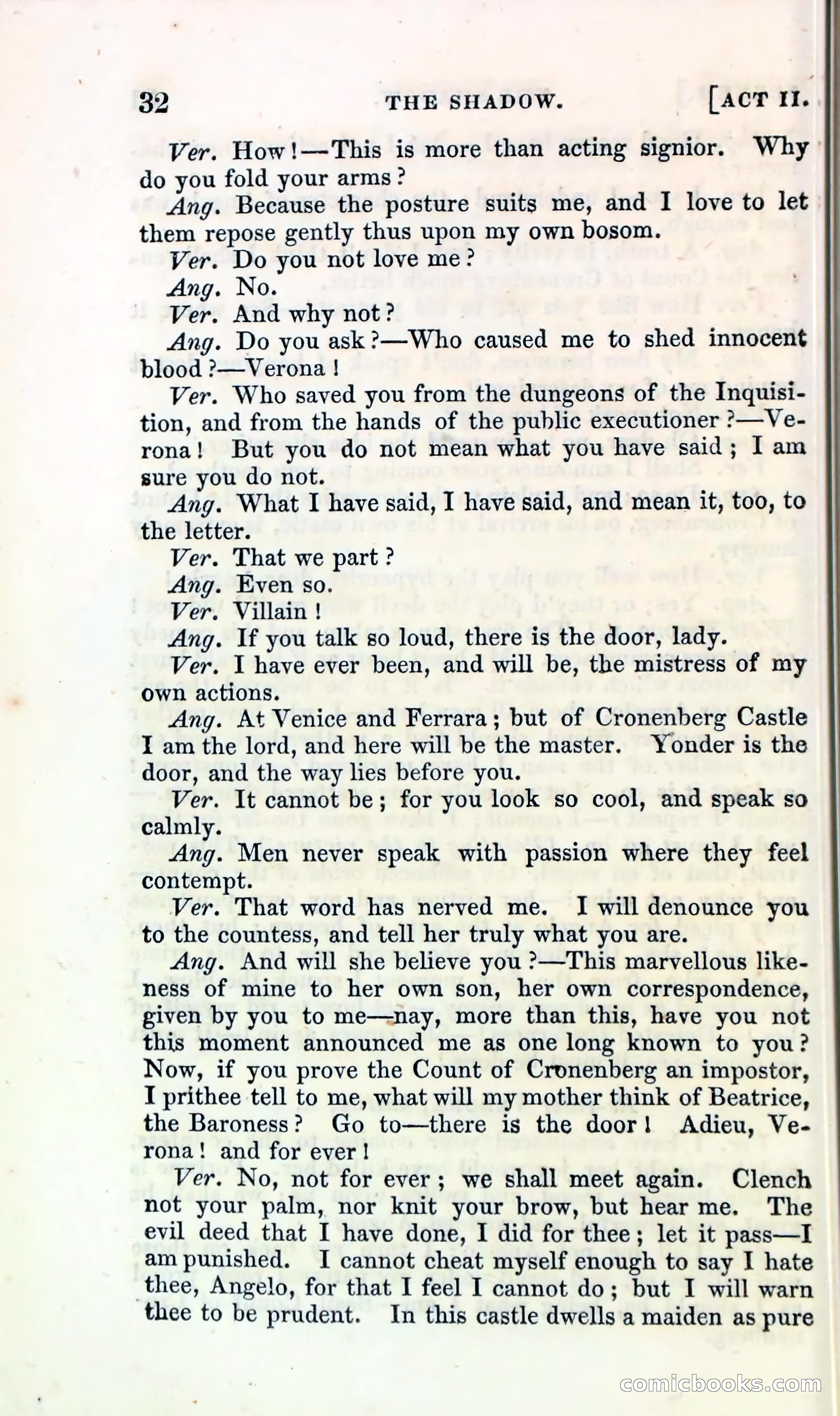 The Shadow! A Mother's Dream — Cumberland's Minor Theatre No. 66 (1835) — page 34 of 62