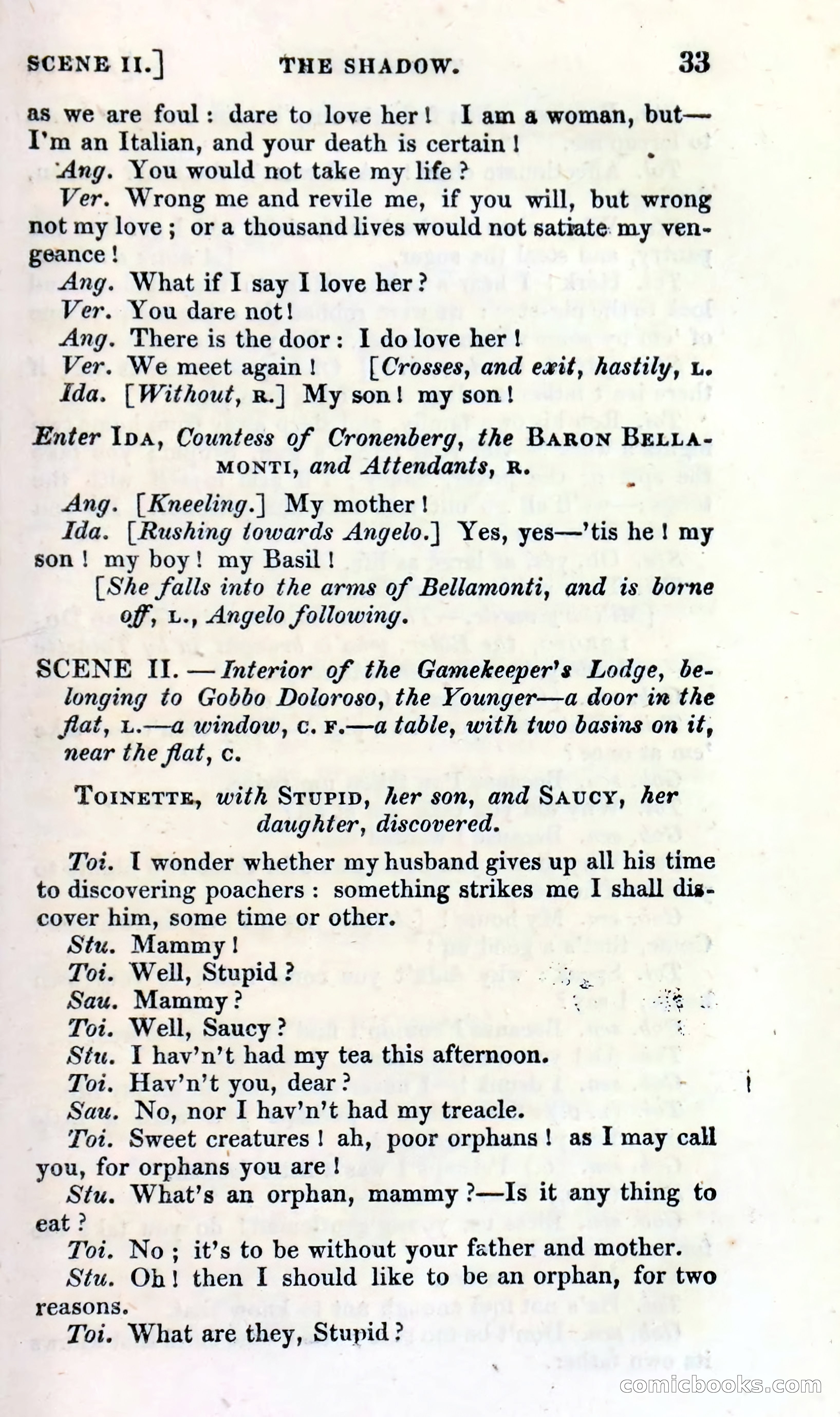 The Shadow! A Mother's Dream — Cumberland's Minor Theatre No. 66 (1835) — page 35 of 62