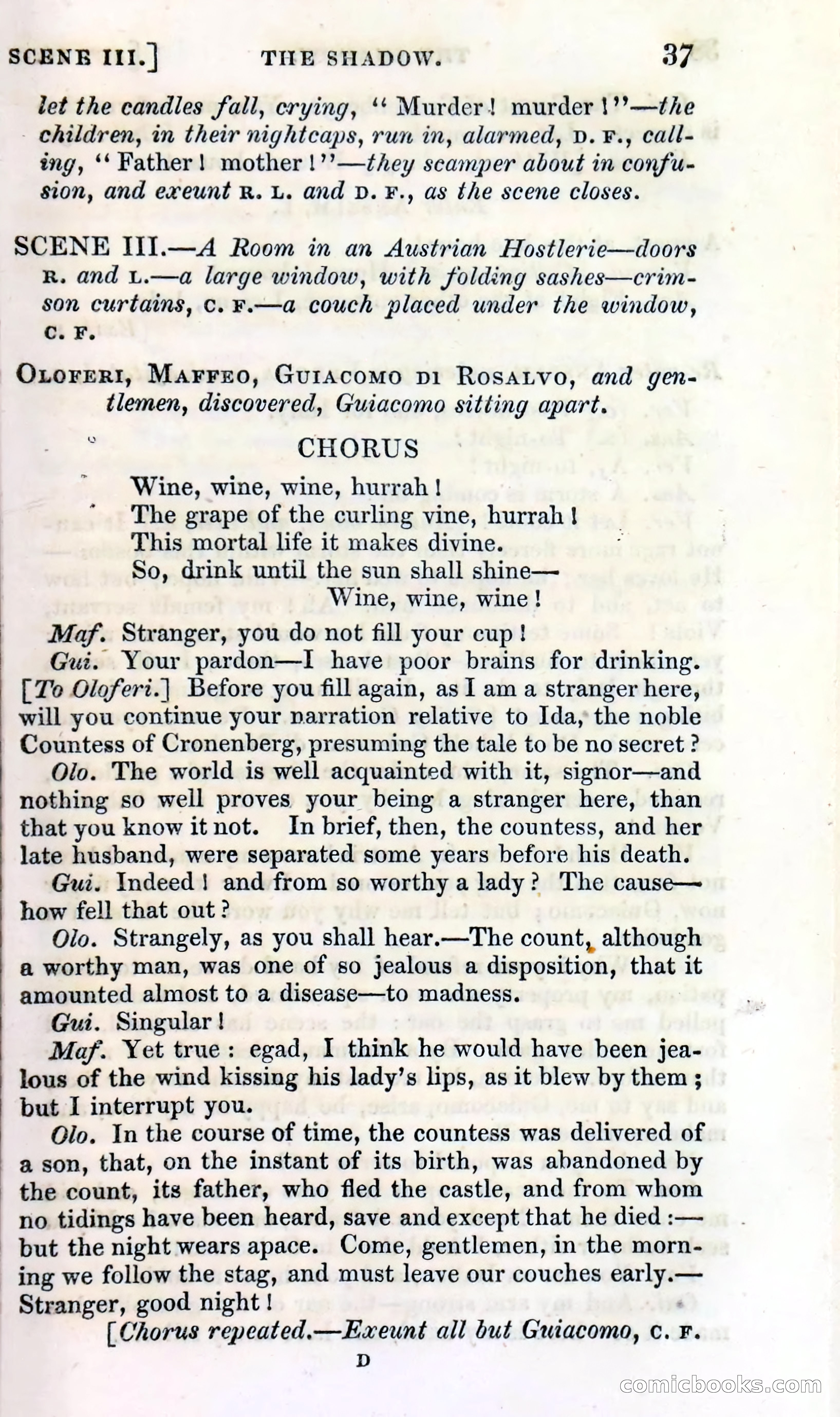 The Shadow! A Mother's Dream — Cumberland's Minor Theatre No. 66 (1835) — page 39 of 62