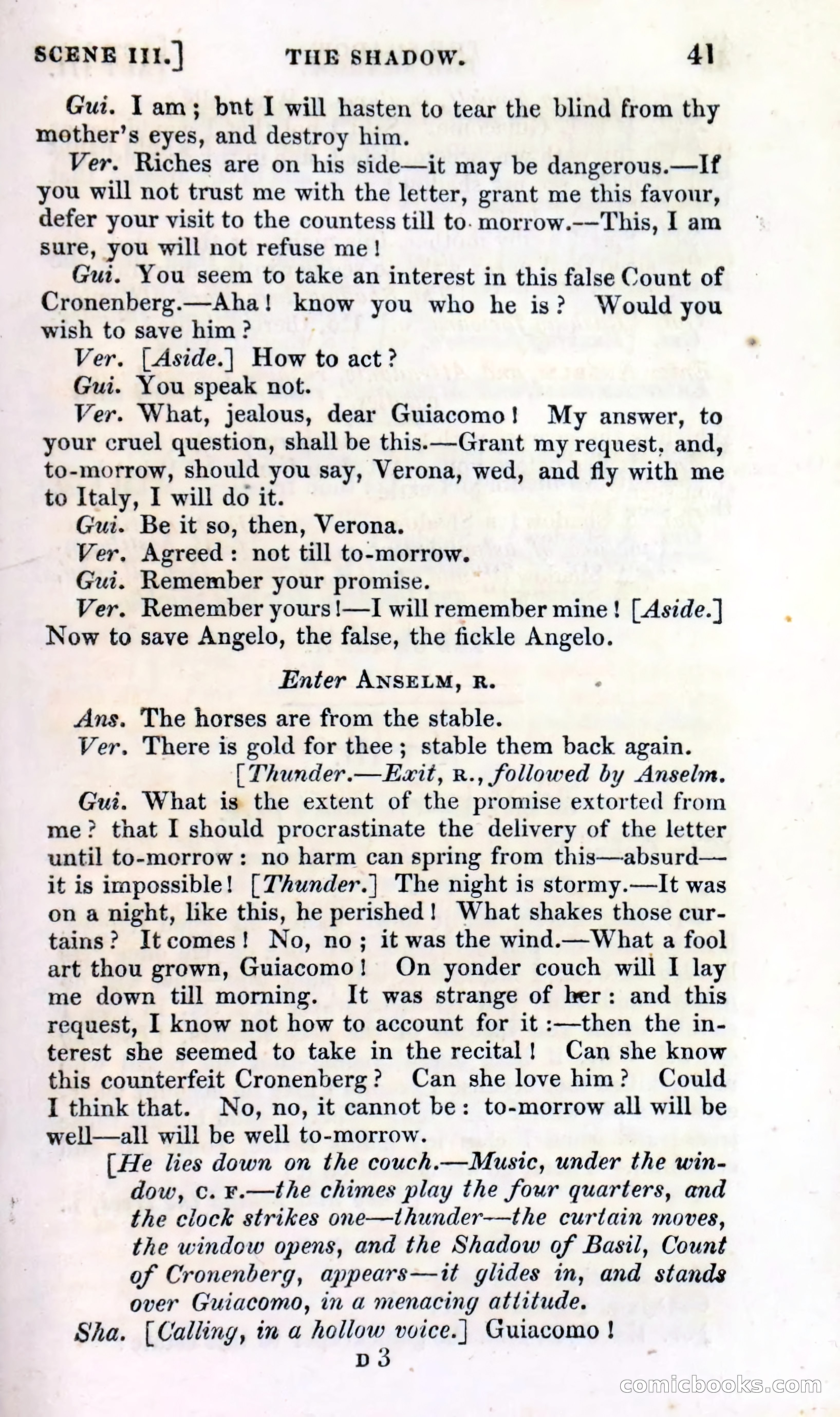 The Shadow! A Mother's Dream — Cumberland's Minor Theatre No. 66 (1835) — page 43 of 62
