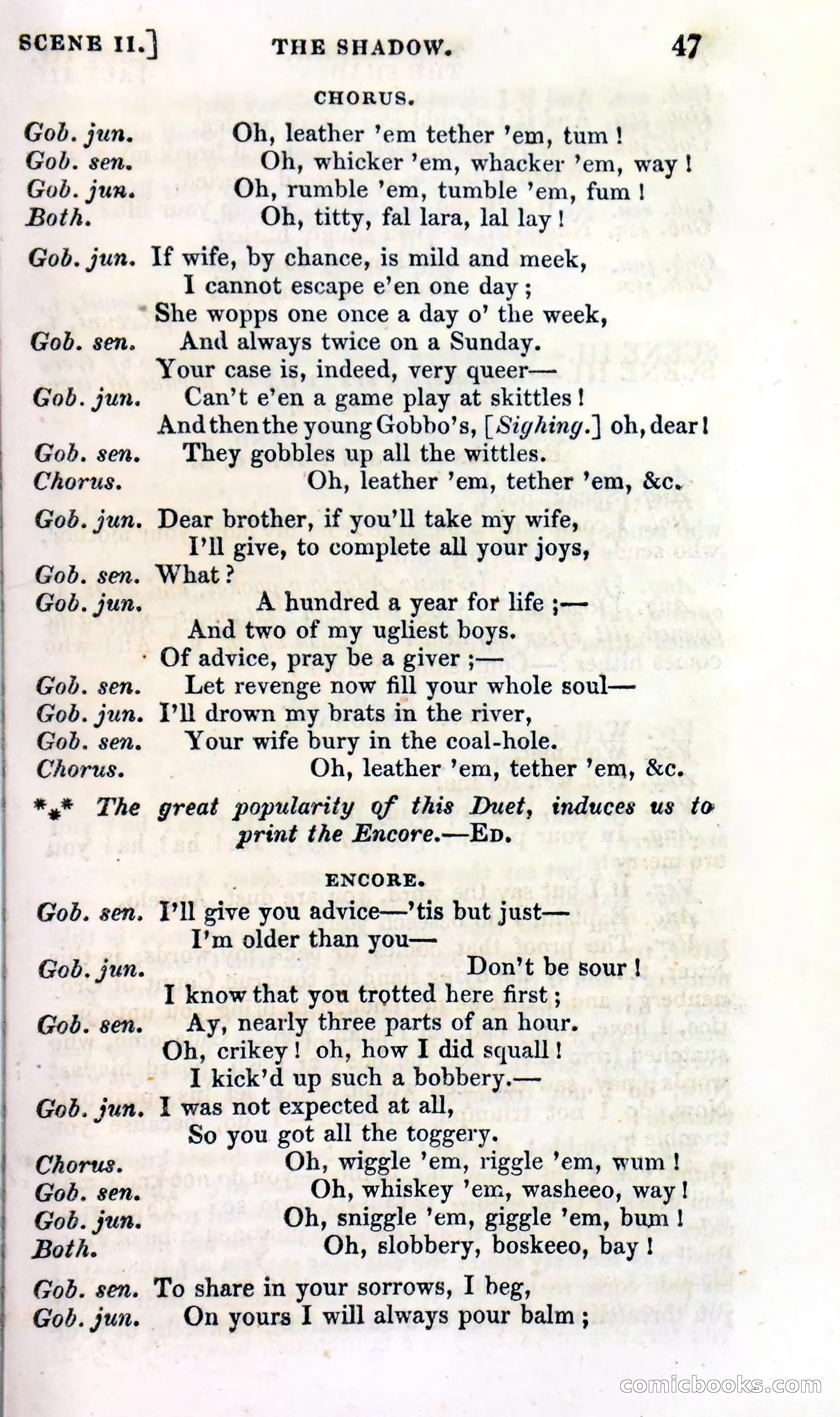 The Shadow! A Mother's Dream — Cumberland's Minor Theatre No. 66 (1835) — page 49 of 62