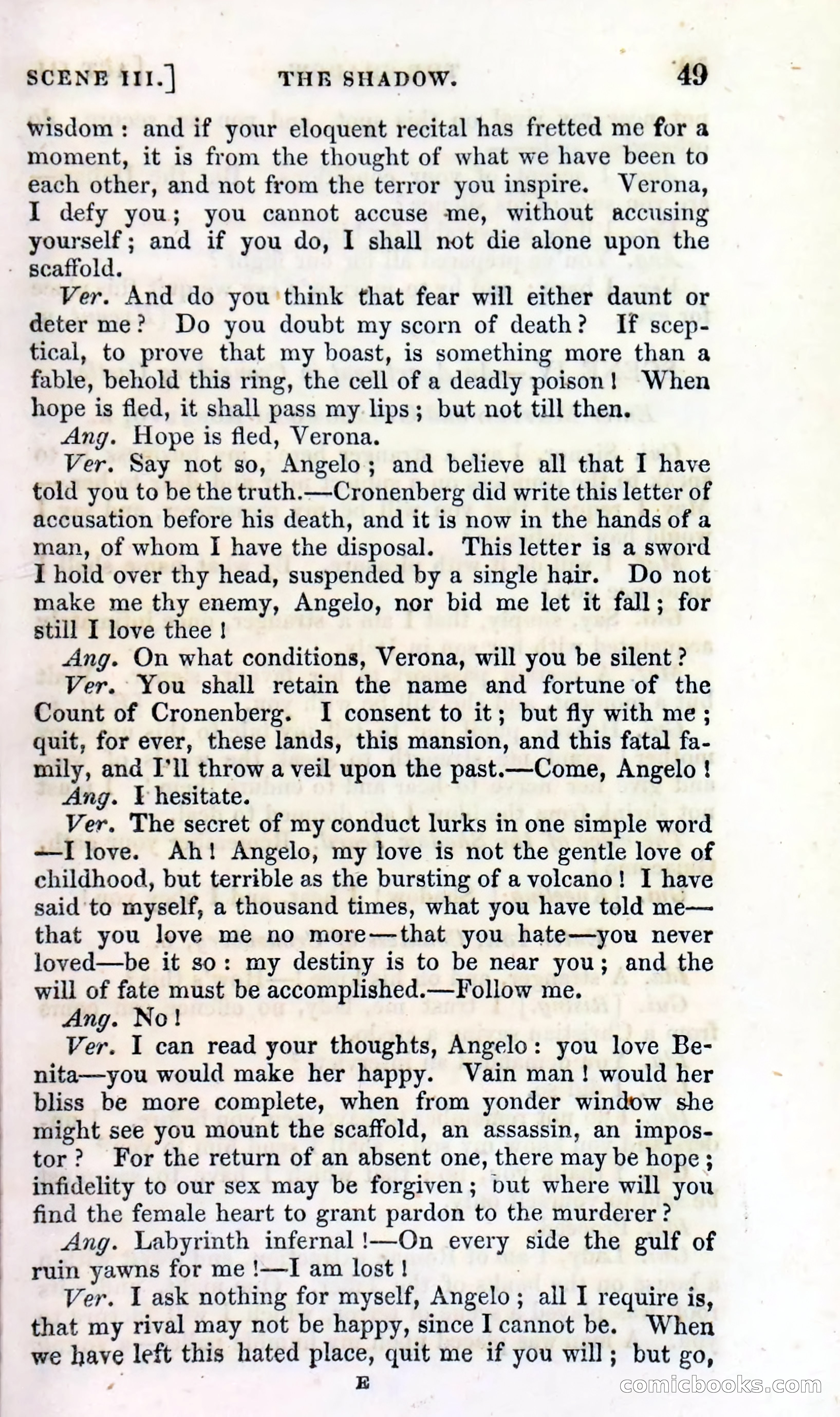 The Shadow! A Mother's Dream — Cumberland's Minor Theatre No. 66 (1835) — page 51 of 62