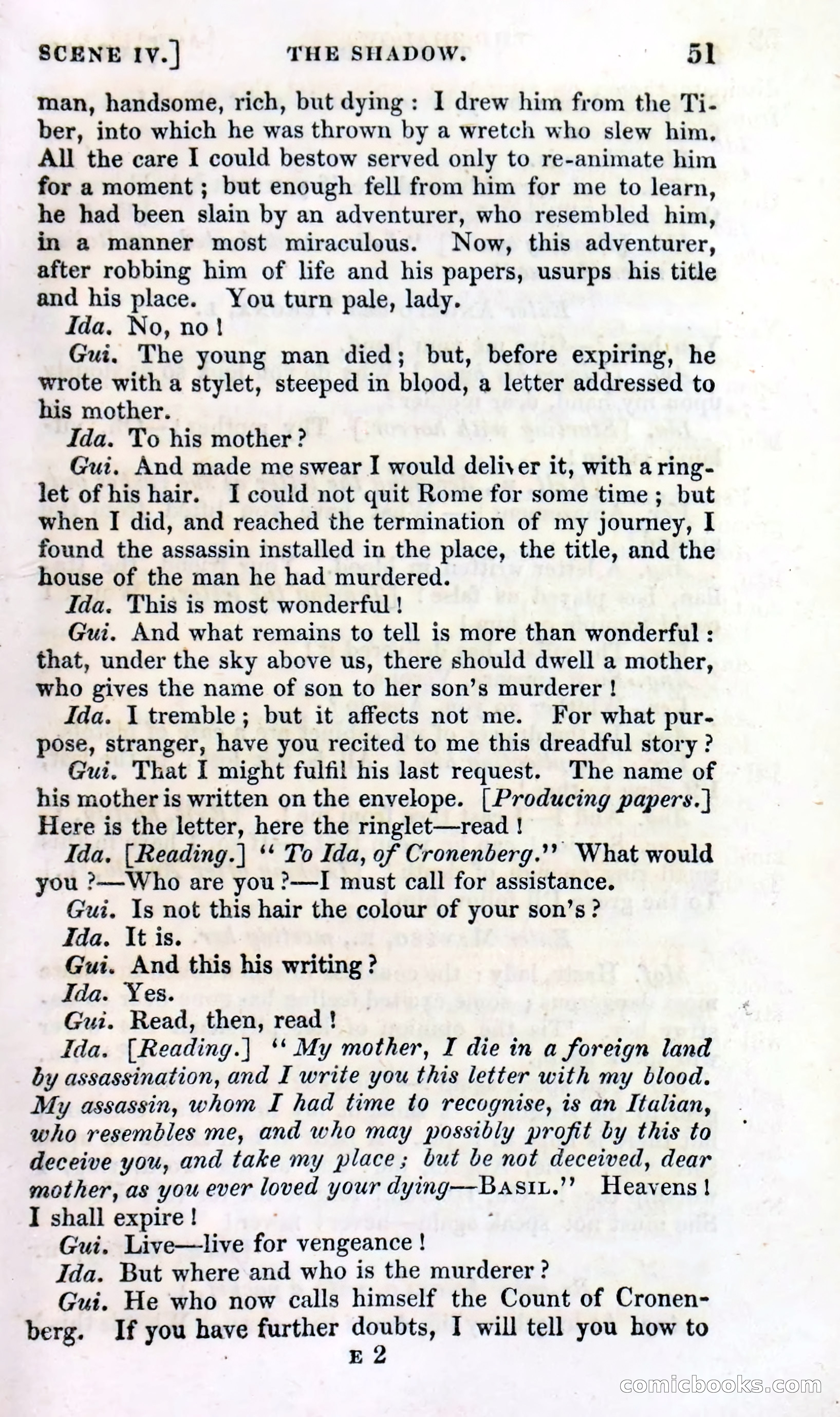 The Shadow! A Mother's Dream — Cumberland's Minor Theatre No. 66 (1835) — page 53 of 62