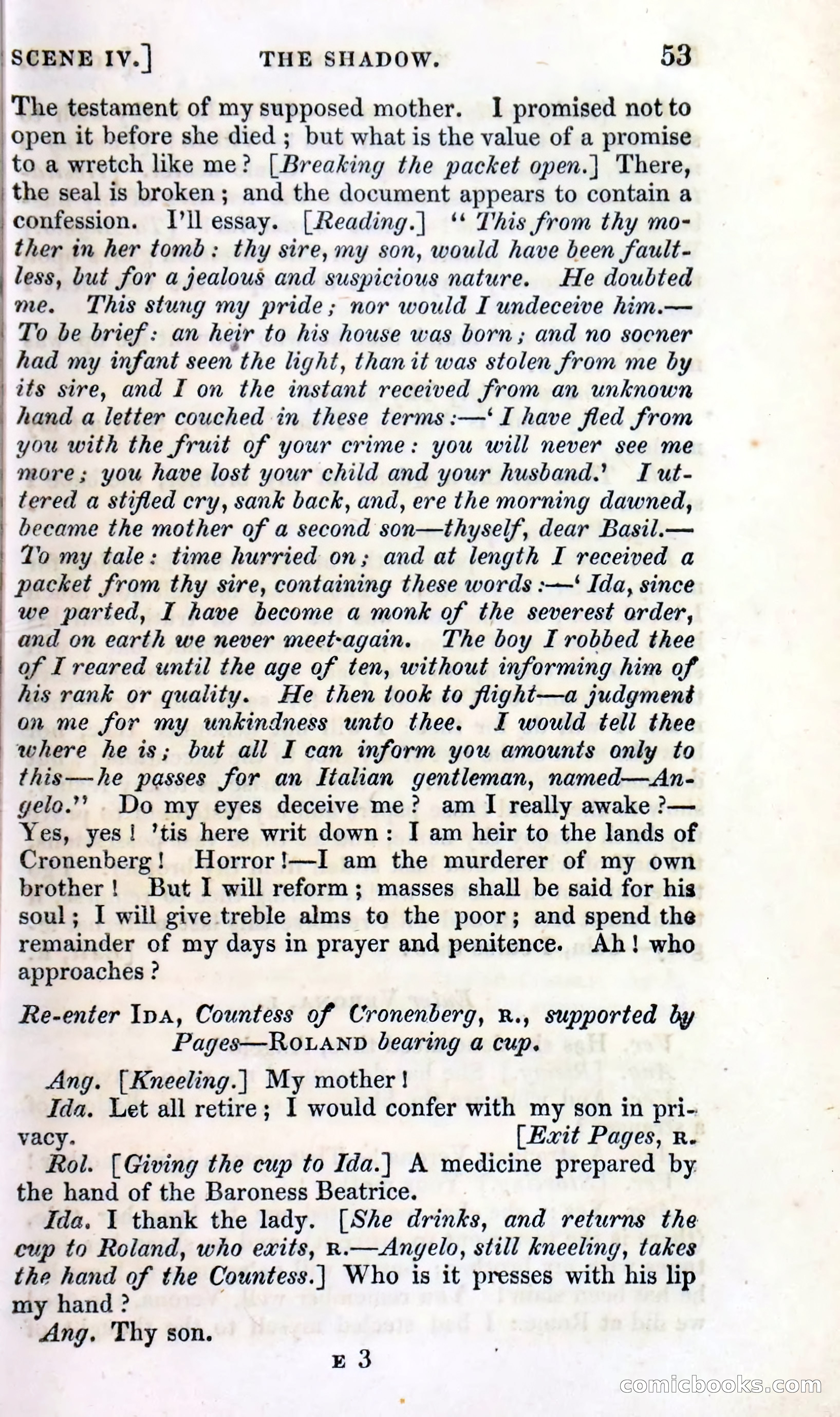 The Shadow! A Mother's Dream — Cumberland's Minor Theatre No. 66 (1835) — page 55 of 62