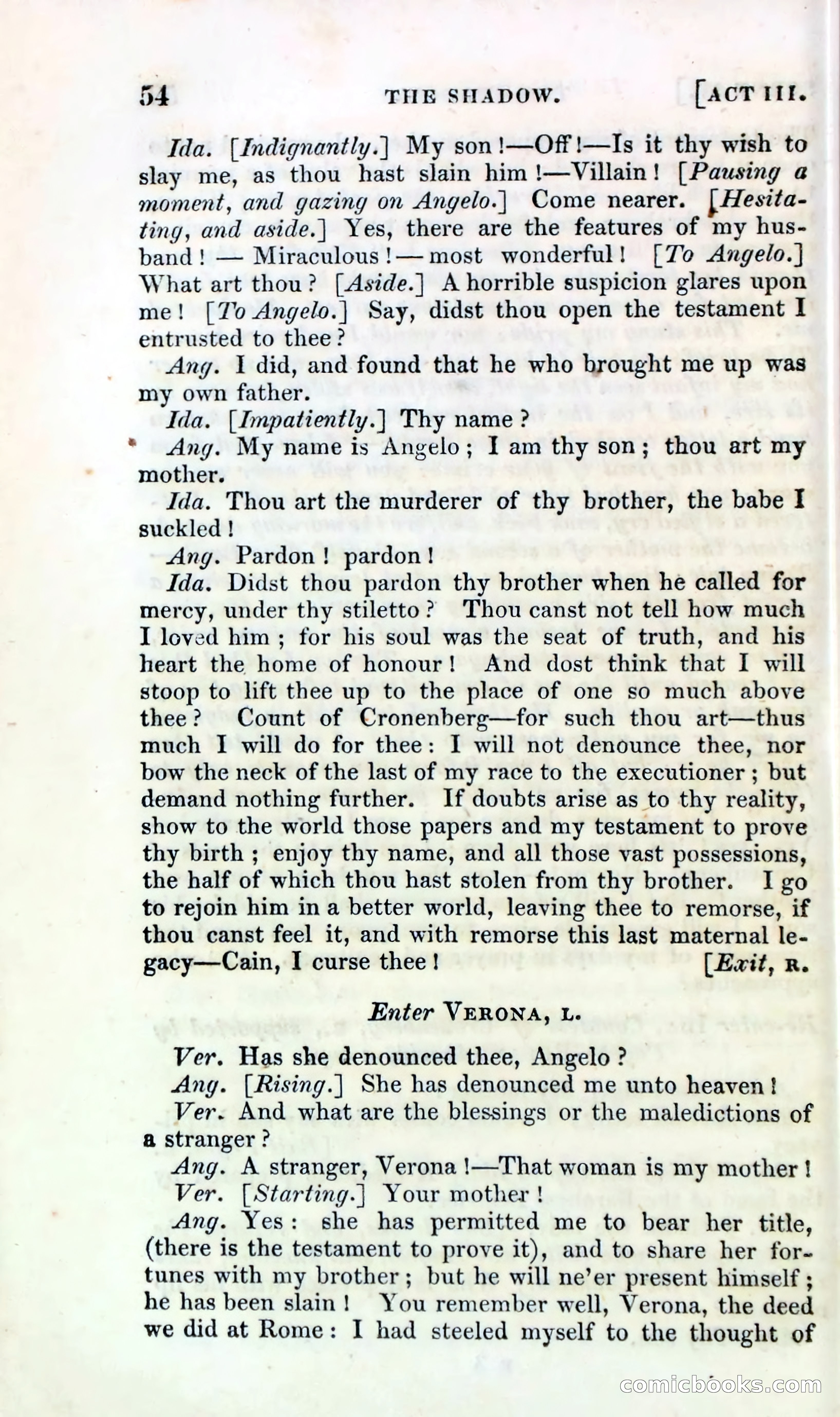 The Shadow! A Mother's Dream — Cumberland's Minor Theatre No. 66 (1835) — page 56 of 62