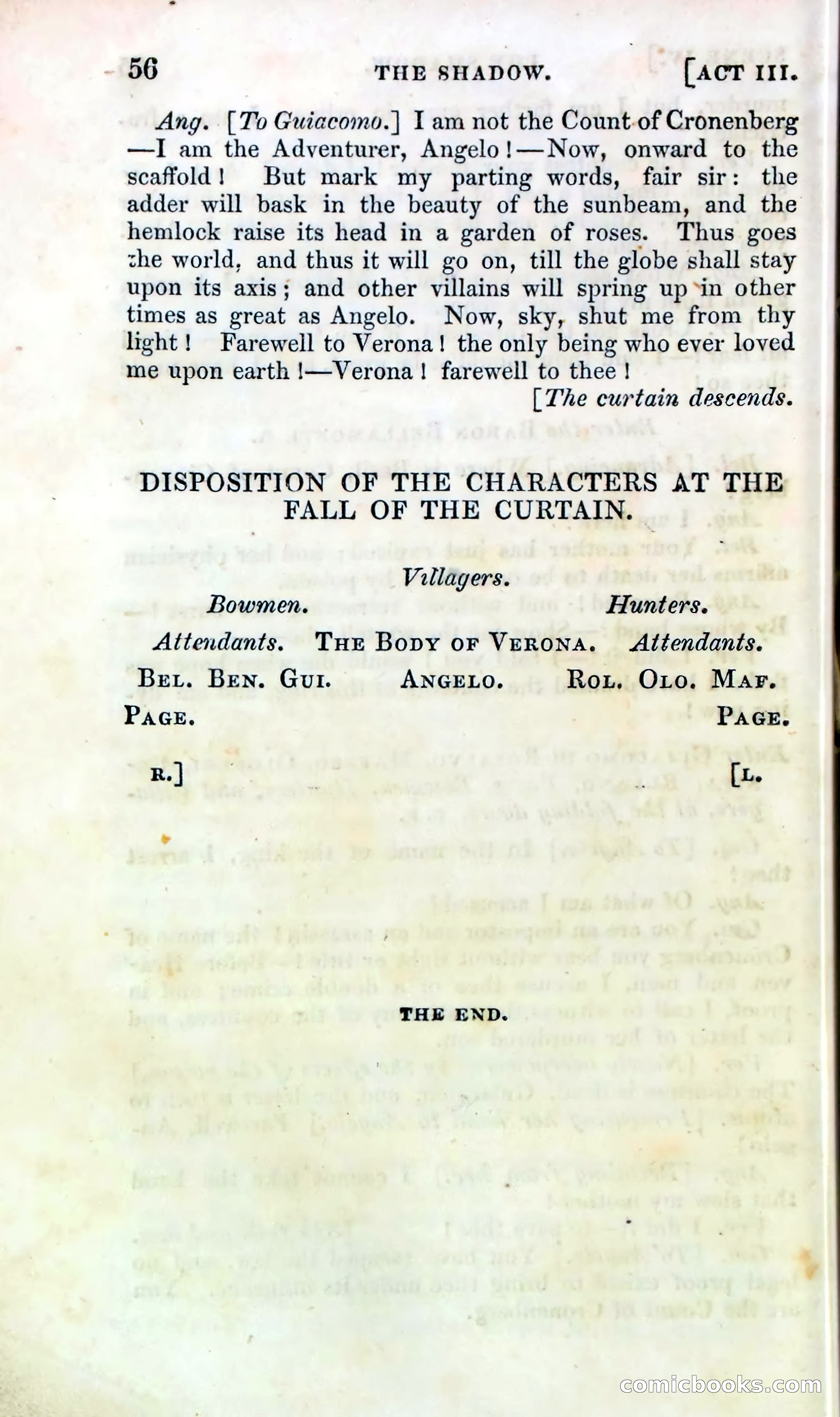 The Shadow! A Mother's Dream — Cumberland's Minor Theatre No. 66 (1835) — page 58 of 62