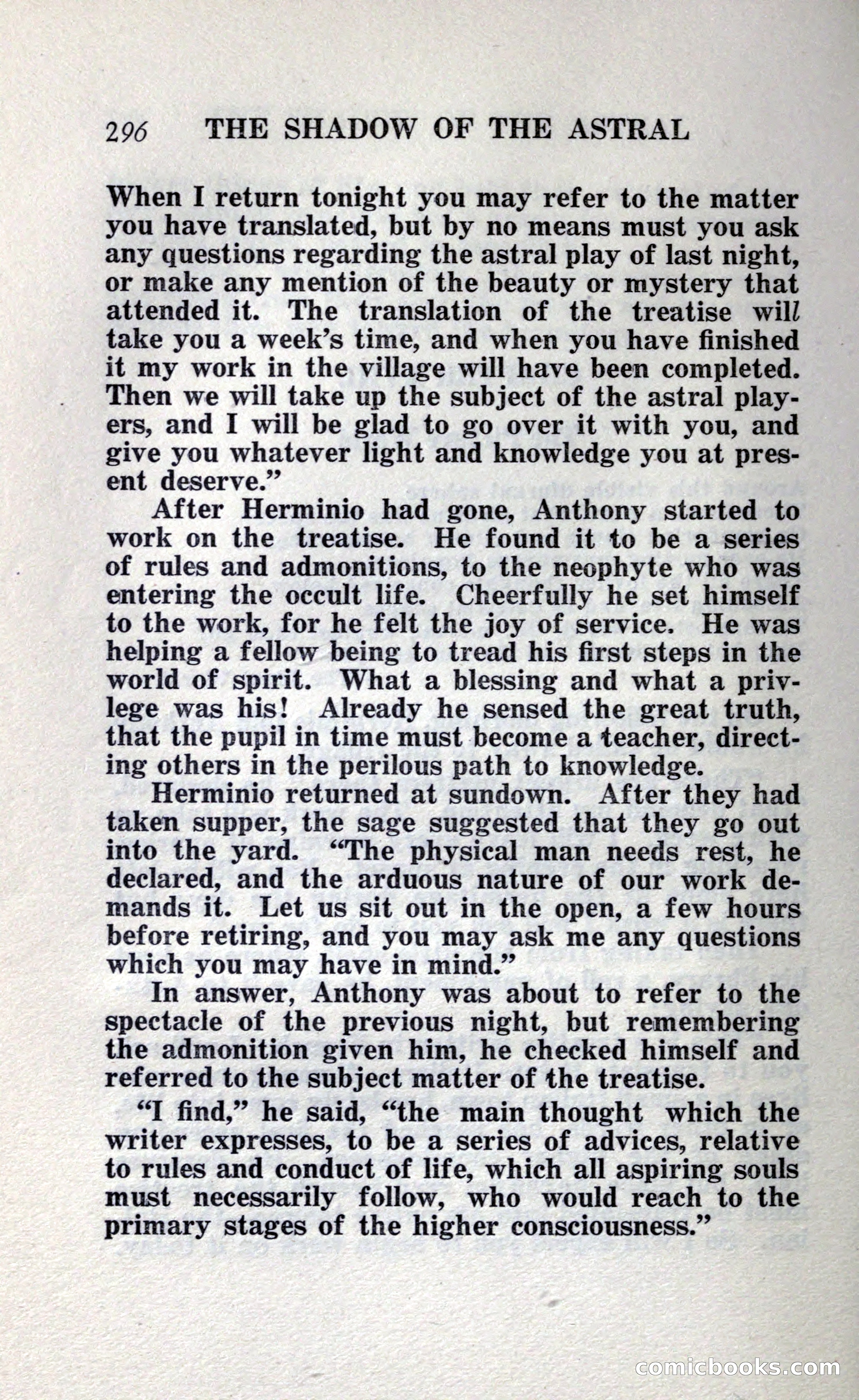 The Shadow of the Astral: A Mystic Narrative — page 302 of 348