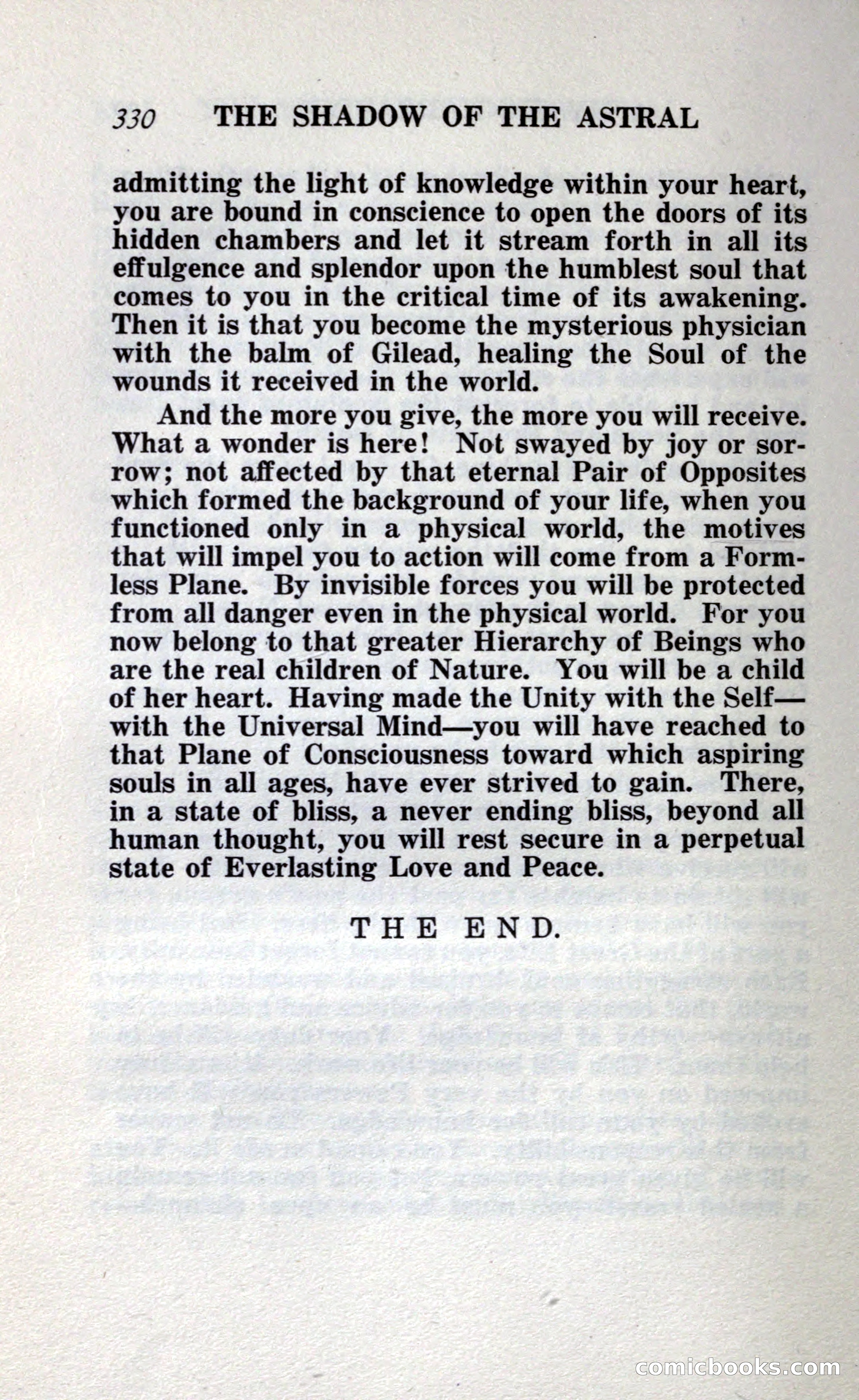 The Shadow of the Astral: A Mystic Narrative — page 336 of 348