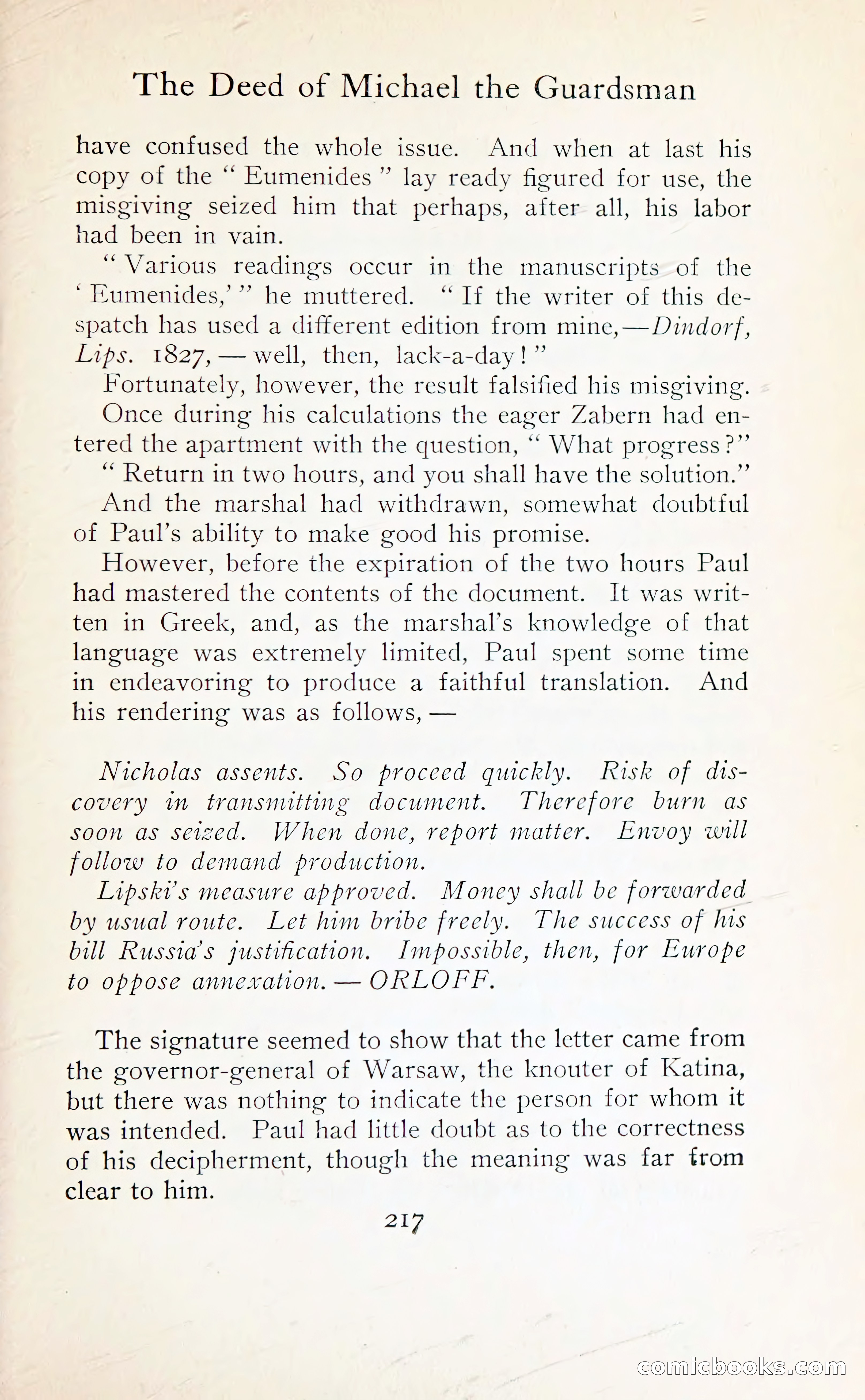 The Shadow of the Czar — page 232 of 399