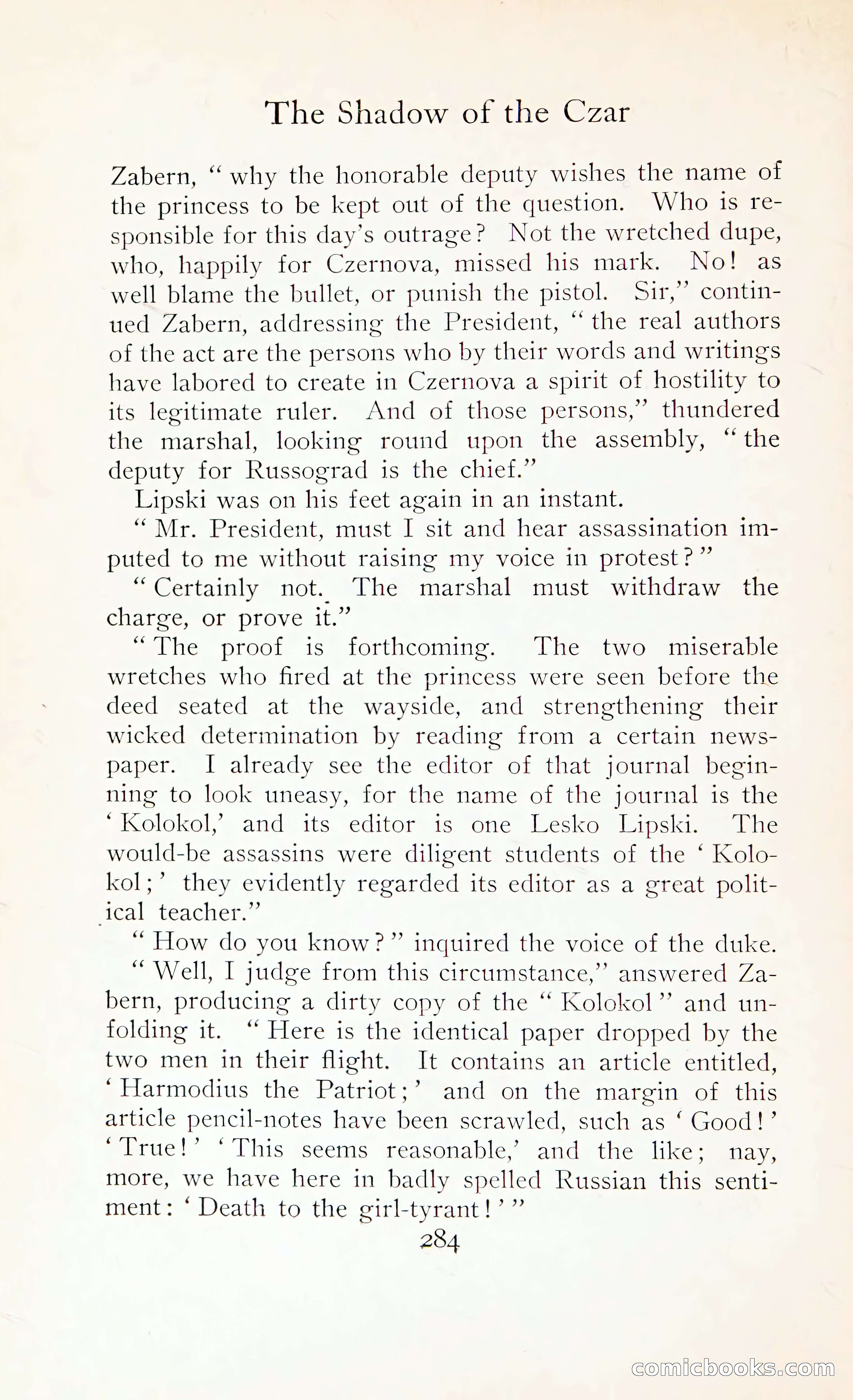 The Shadow of the Czar — page 299 of 399