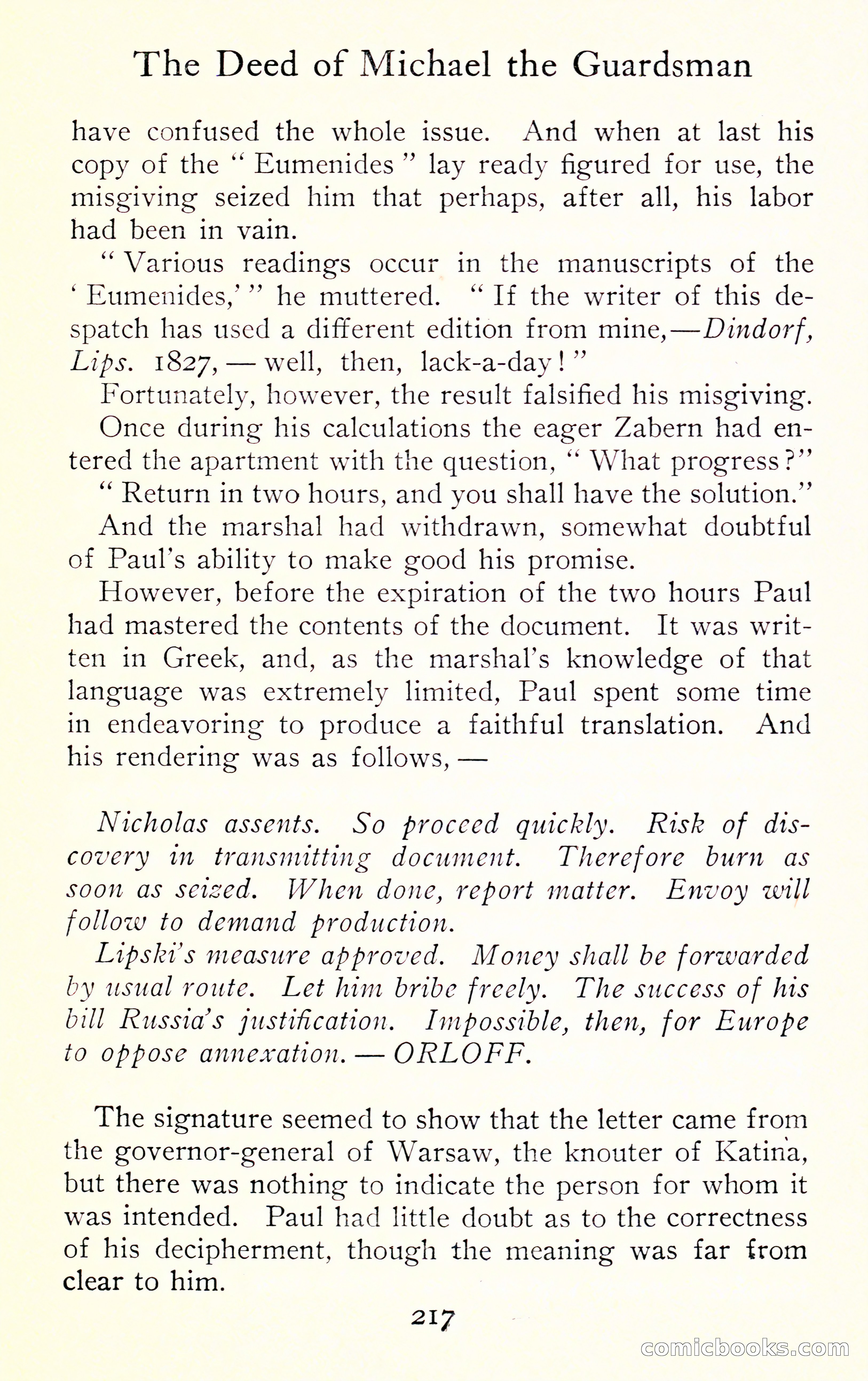 The Shadow of the Czar — page 233 of 400