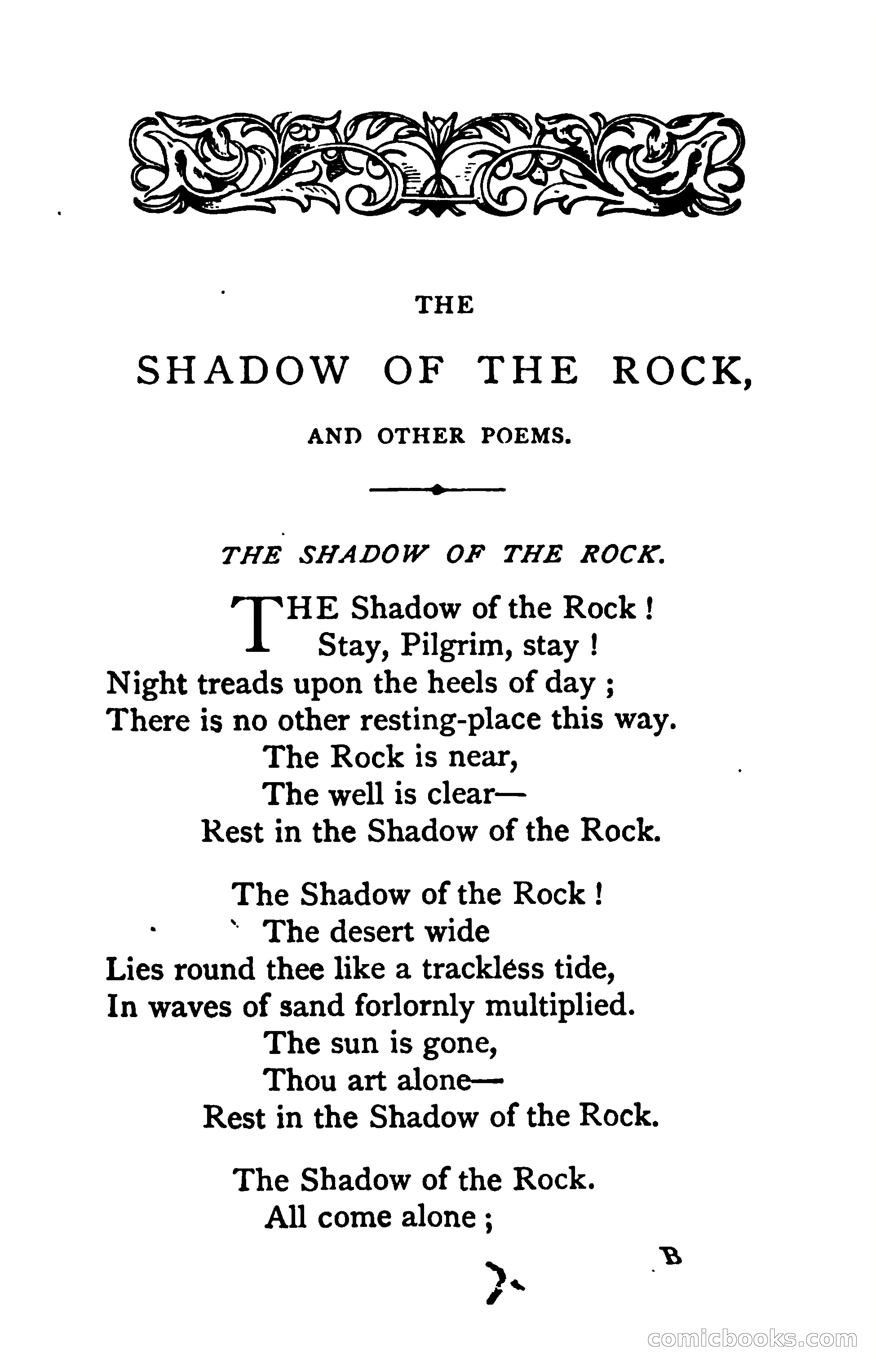 The Shadow of the Rock, and Other Poems — page 14 of 251