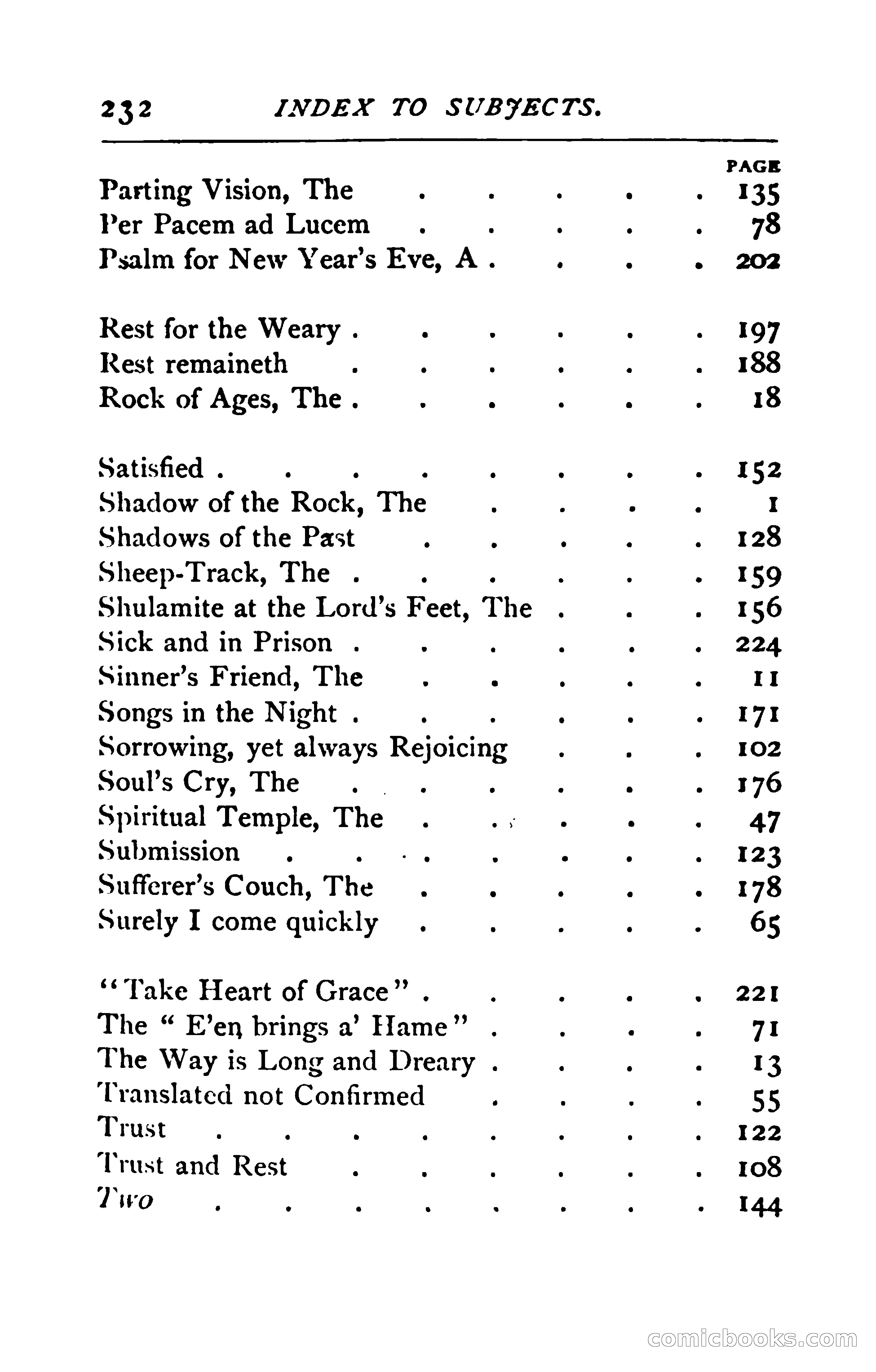 The Shadow of the Rock, and Other Poems — page 245 of 251