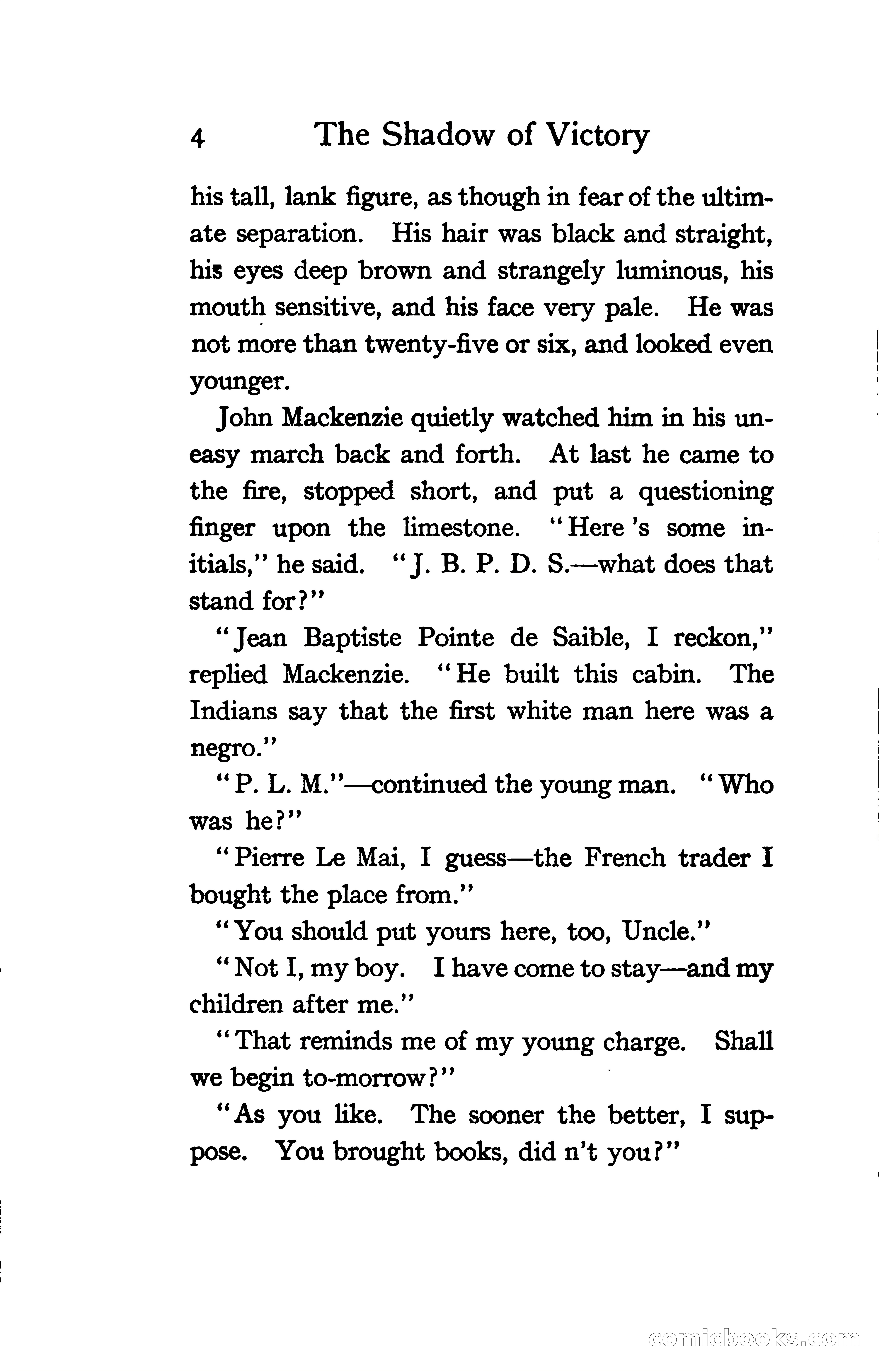 The Shadow of Victory: A Romance of Fort Dearborn — page 23 of 399